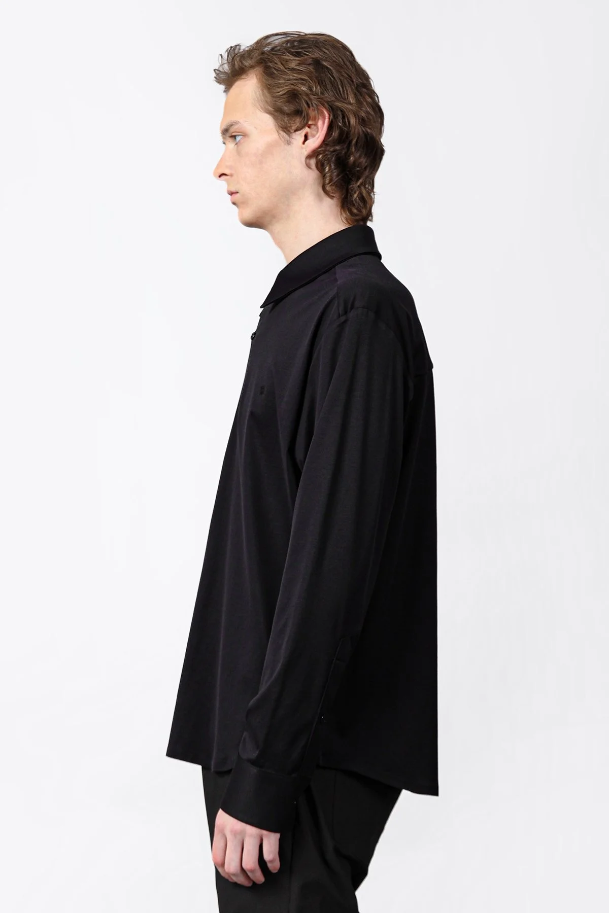 Isaora % 100 Pamuk Regular Fit Düz Yaka Erkek Gömlek ISR4119 BLCK SİYAH - 2