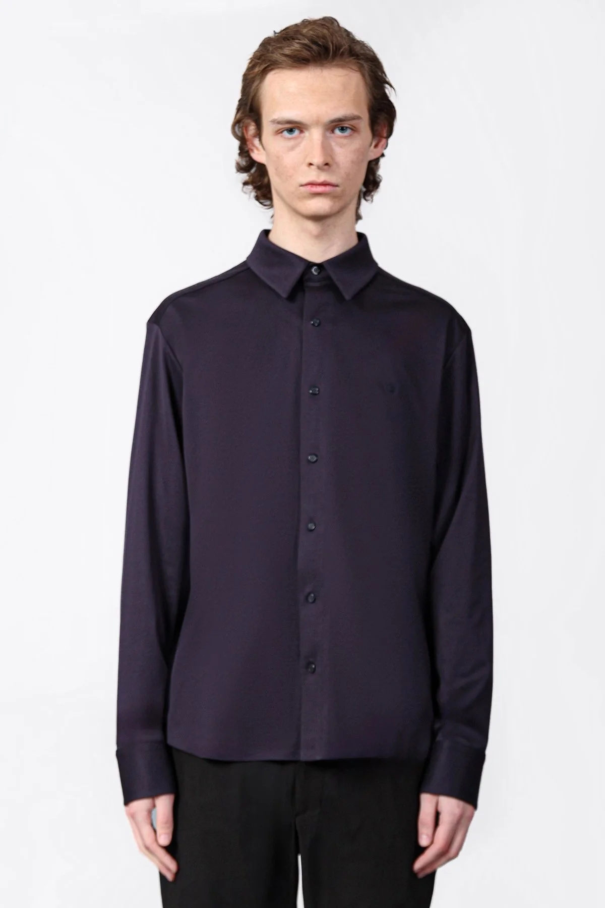 Isaora % 100 Pamuk Regular Fit Düz Yaka Erkek Gömlek ISR4119 NAVY LACİVERT - 1