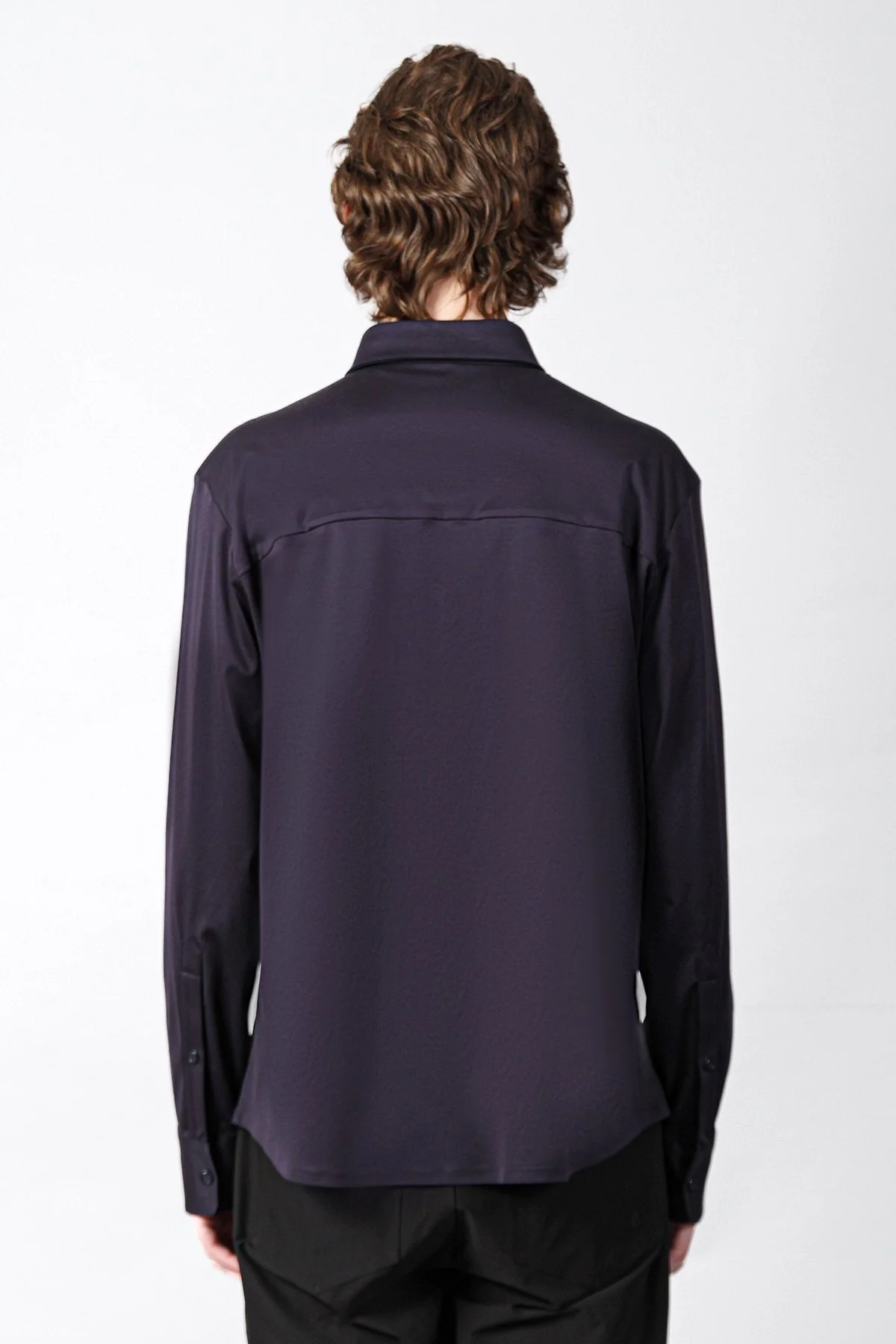 Isaora % 100 Pamuk Regular Fit Düz Yaka Erkek Gömlek ISR4119 NAVY LACİVERT - 3