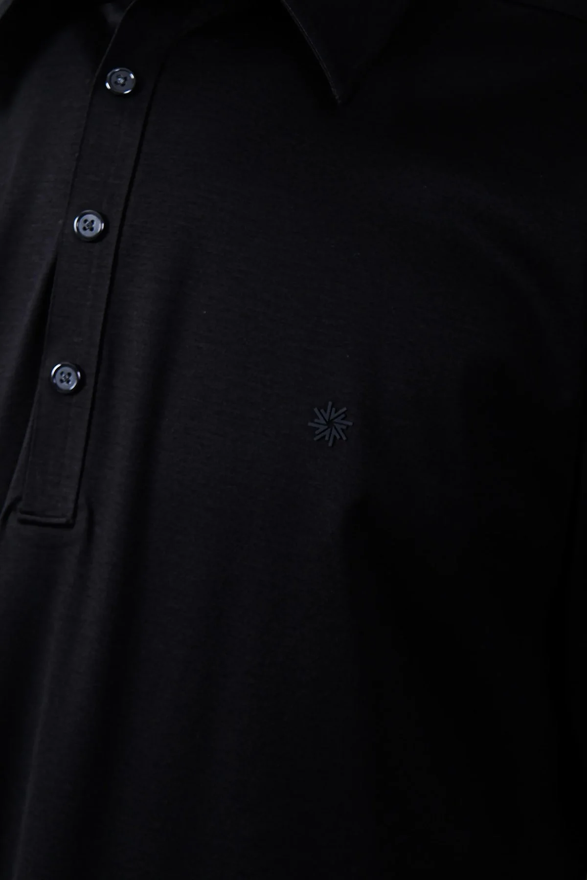 Isaora % 100 Pamuk Regular Fit Erkek Polo Yaka T Shirt ISR3303 BLCK SİYAH - 4