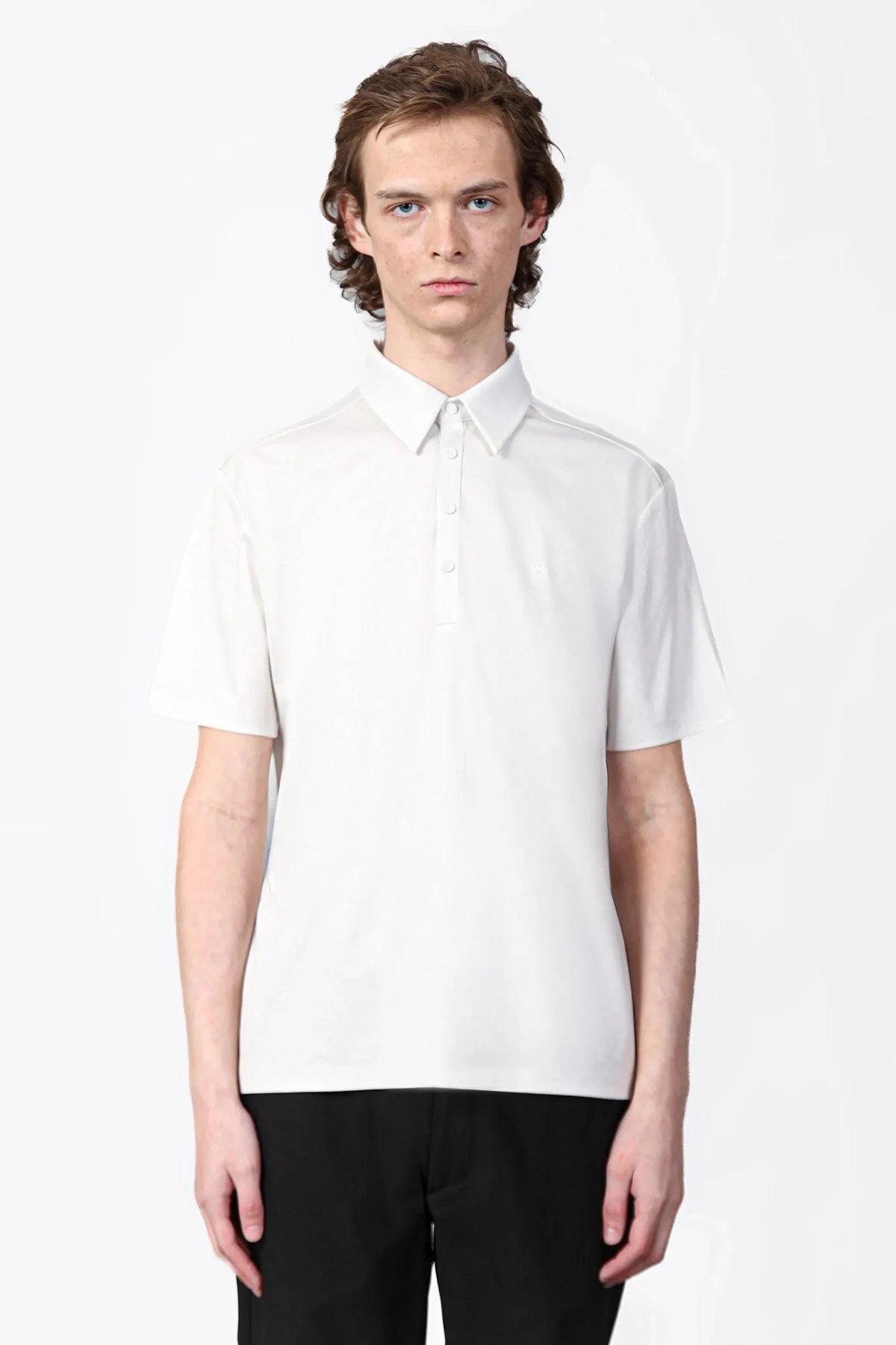 Isaora % 100 Pamuk Regular Fit Erkek Polo Yaka T Shirt ISR3303 WHT BEYAZ - 1