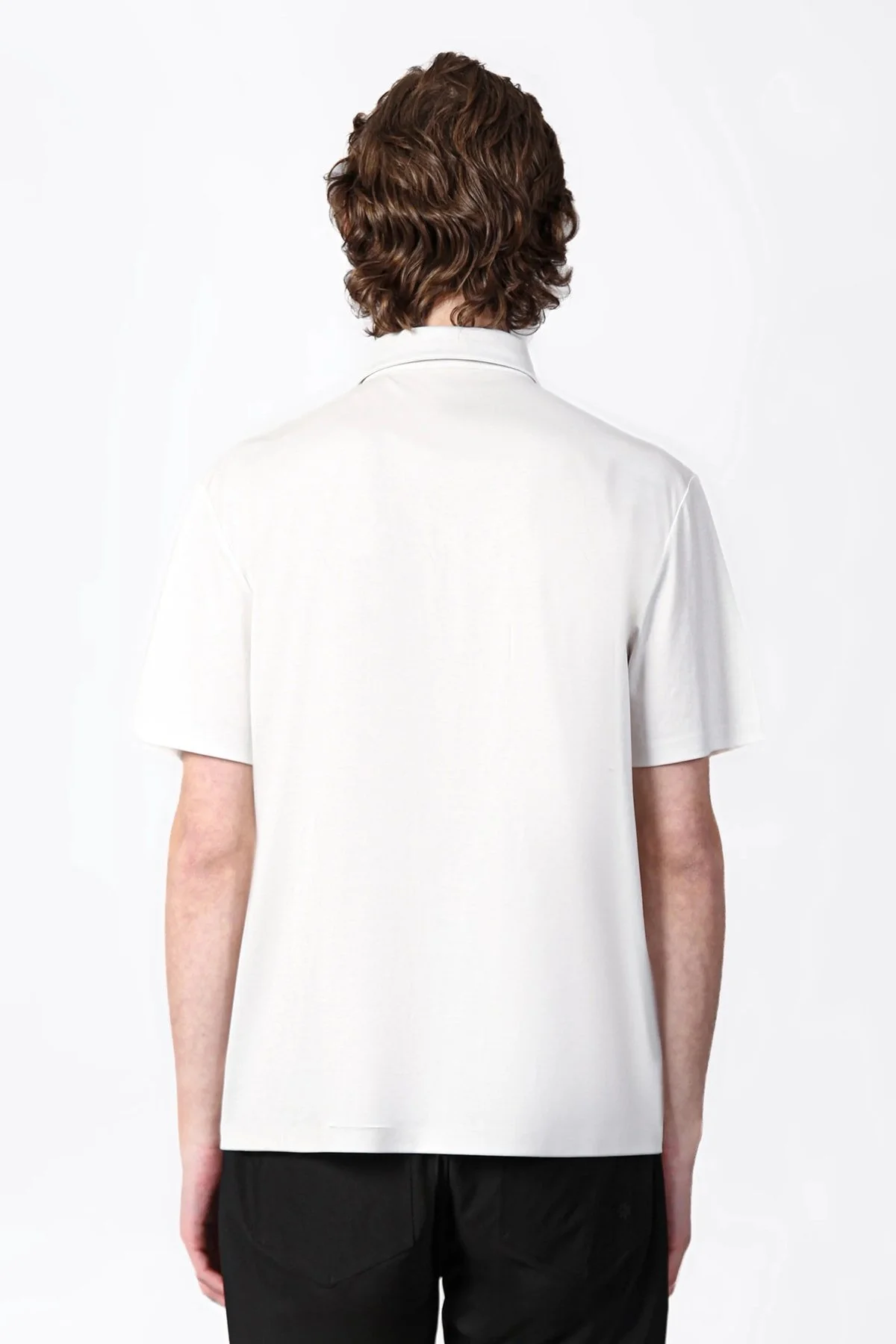 Isaora % 100 Pamuk Regular Fit Erkek Polo Yaka T Shirt ISR3303 WHT BEYAZ - 2