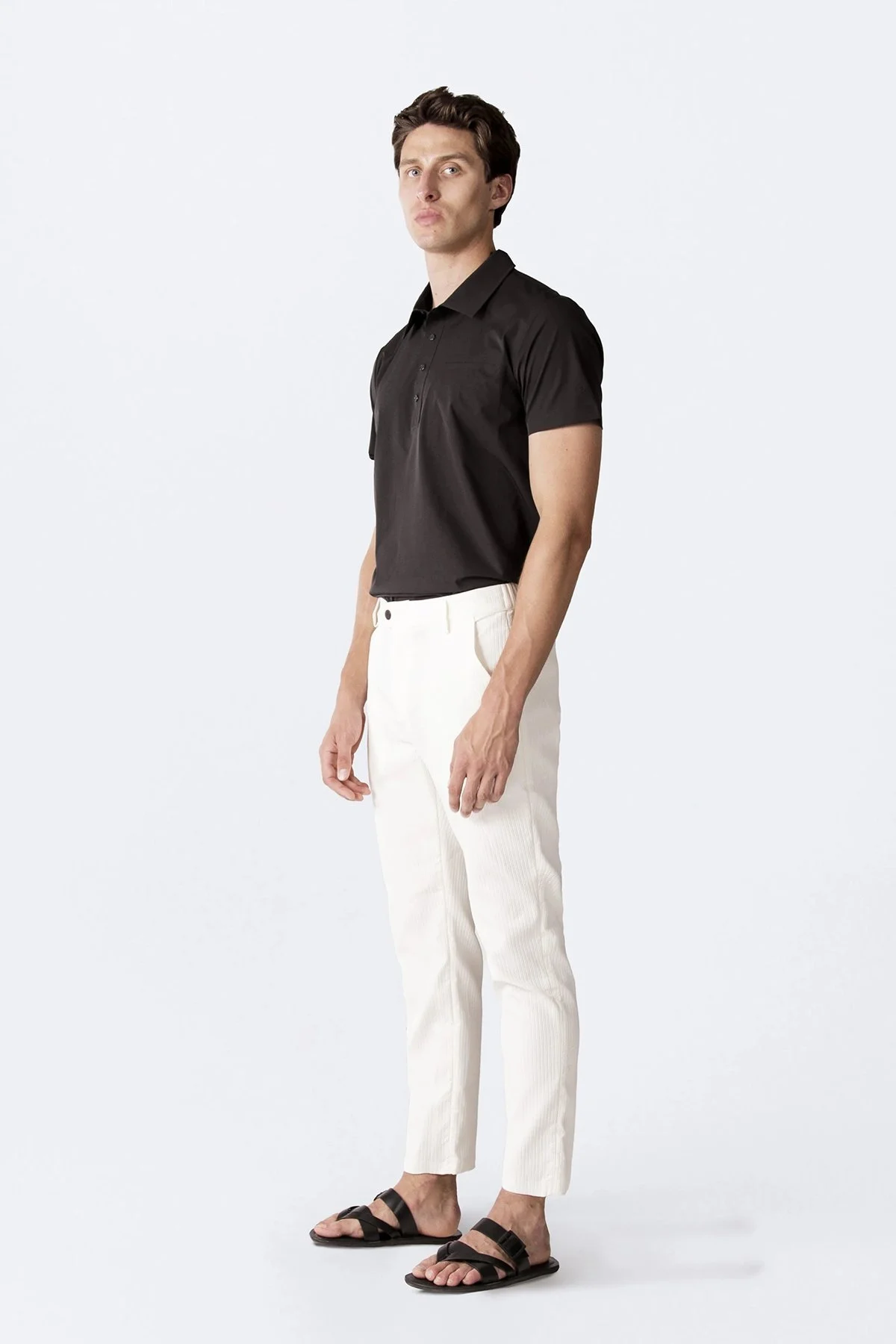 Isaora Fitilli Relaxed Fit Normal Bel Düz Paça Erkek Pantolon M24P5902 BEJ BEJ - 2