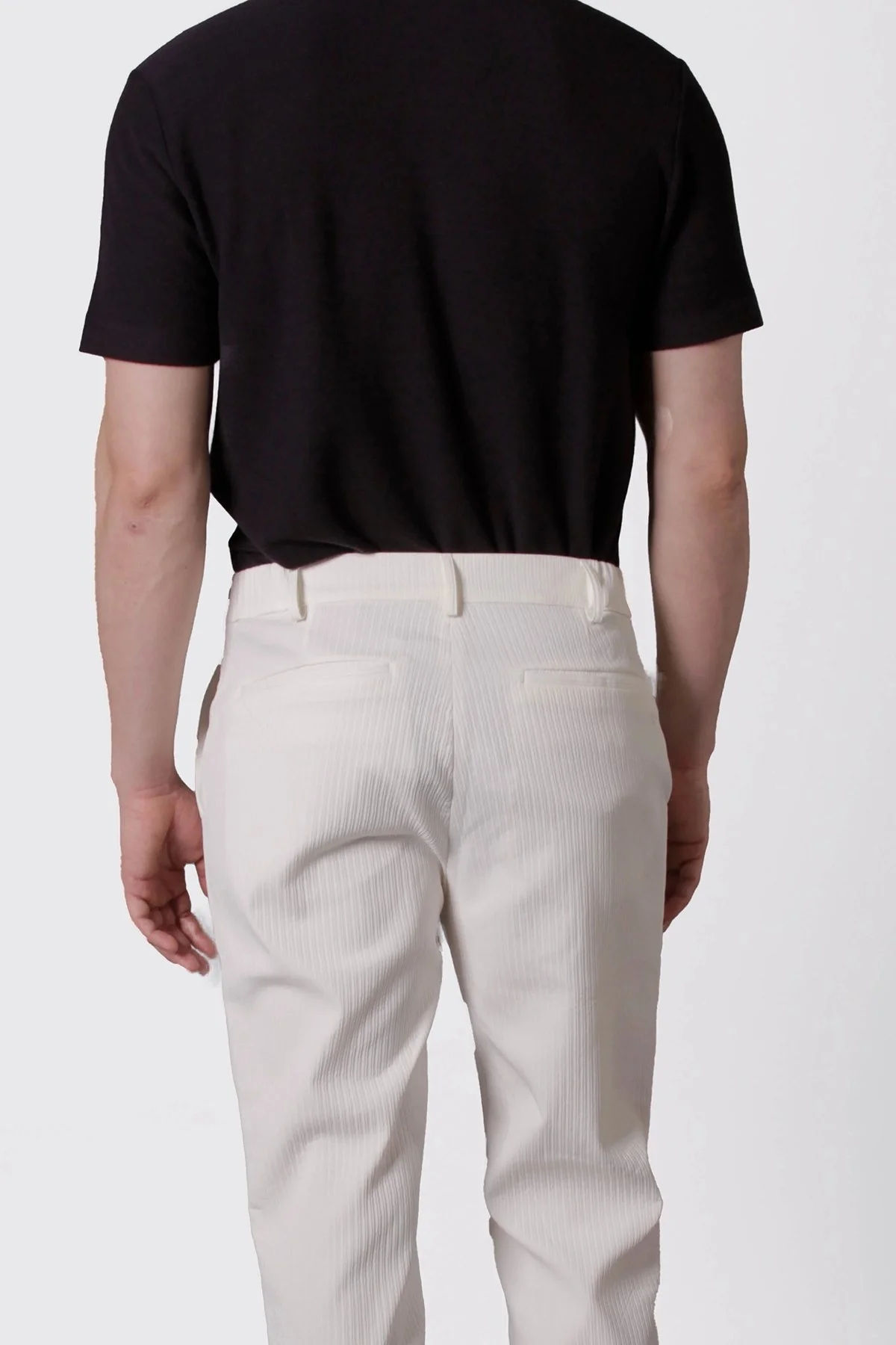 Isaora Fitilli Relaxed Fit Normal Bel Düz Paça Erkek Pantolon M24P5902 BEJ BEJ - 4