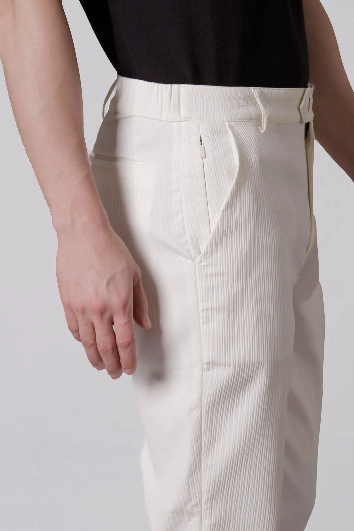 Isaora Fitilli Relaxed Fit Normal Bel Düz Paça Erkek Pantolon M24P5902 BEJ BEJ - 5