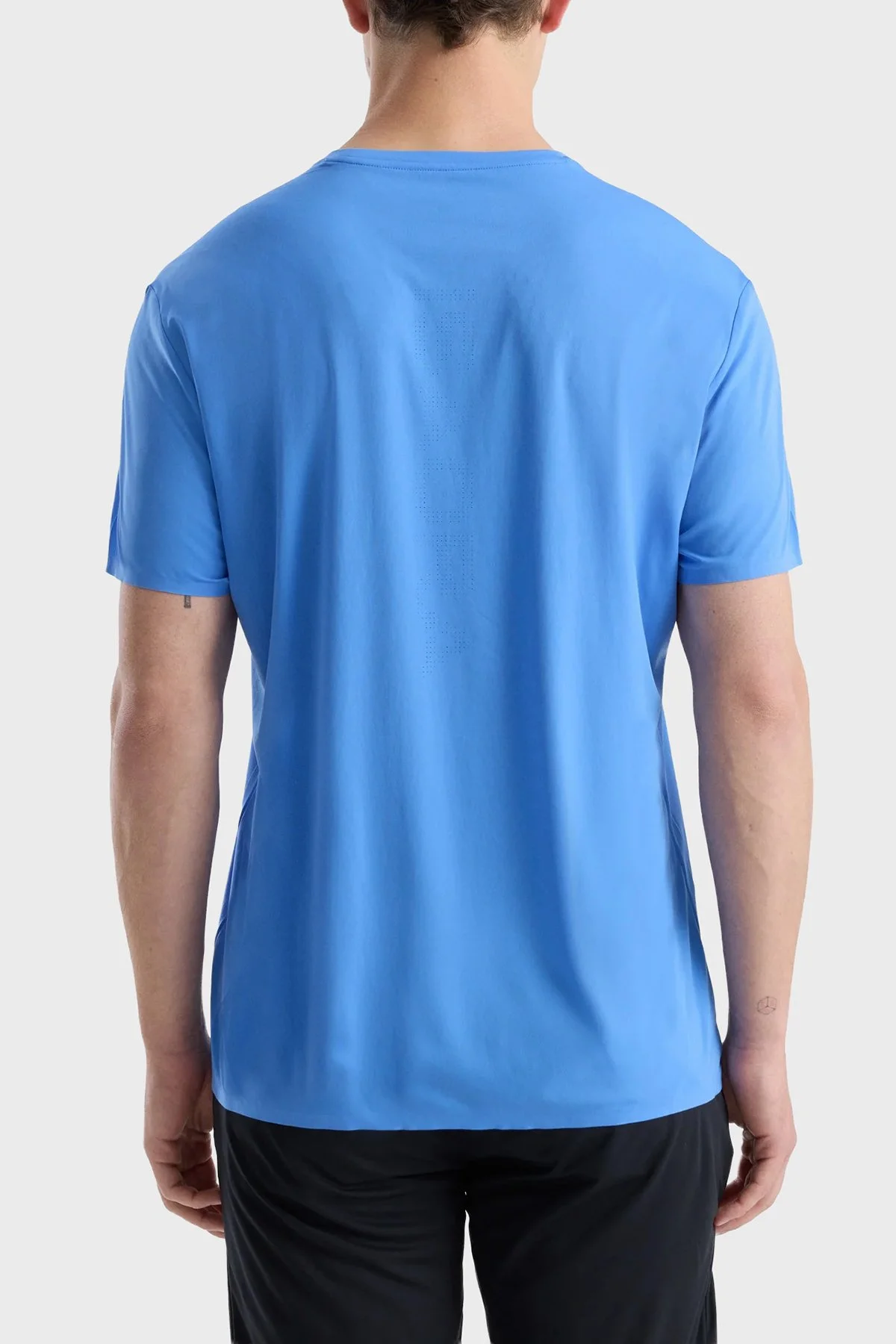 Isaora Logolu Regular Fit Bisiklet Yaka Erkek T Shirt ISR9021 LVND Mavi - 3