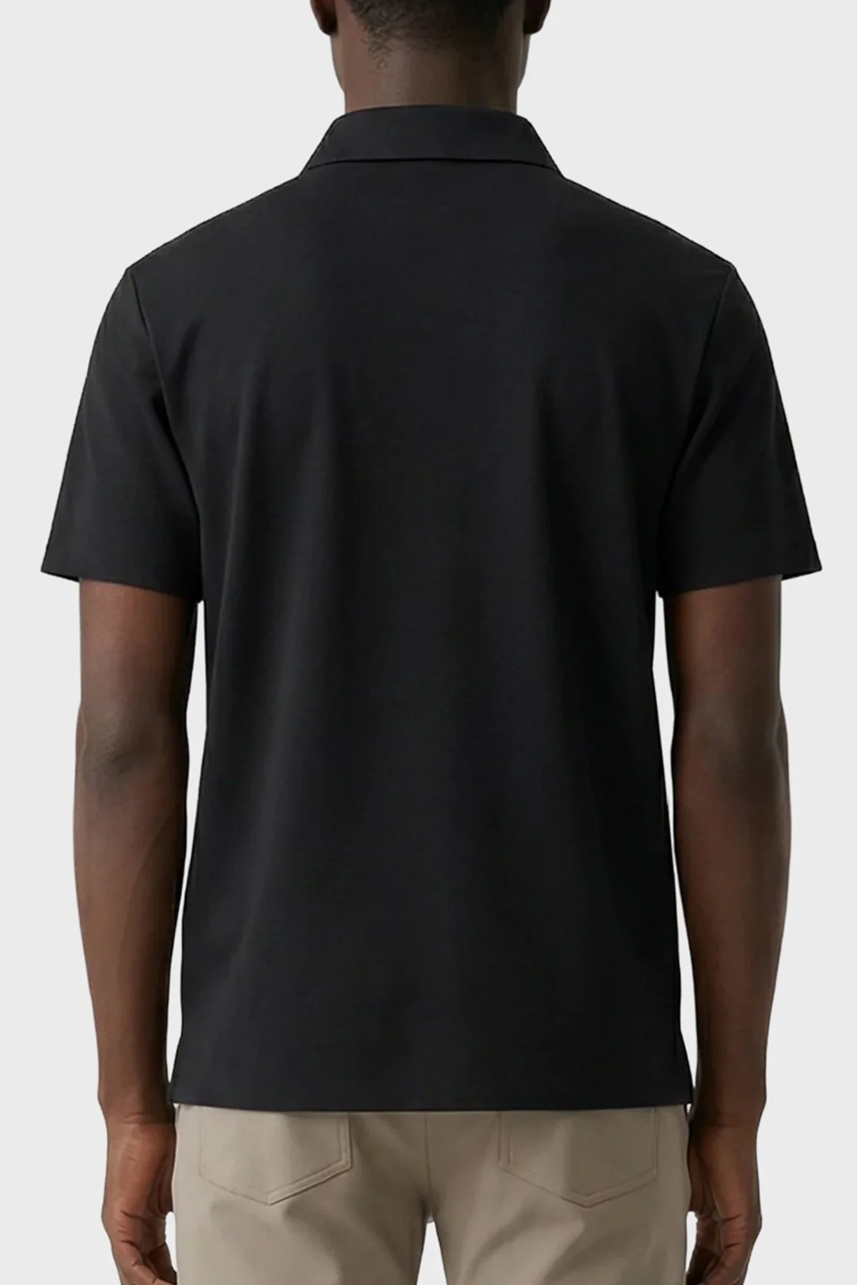 Isaora Logolu Regular Fit Düğmeli Erkek Polo Yaka T Shirt ISR3117 BLCK SİYAH - 3