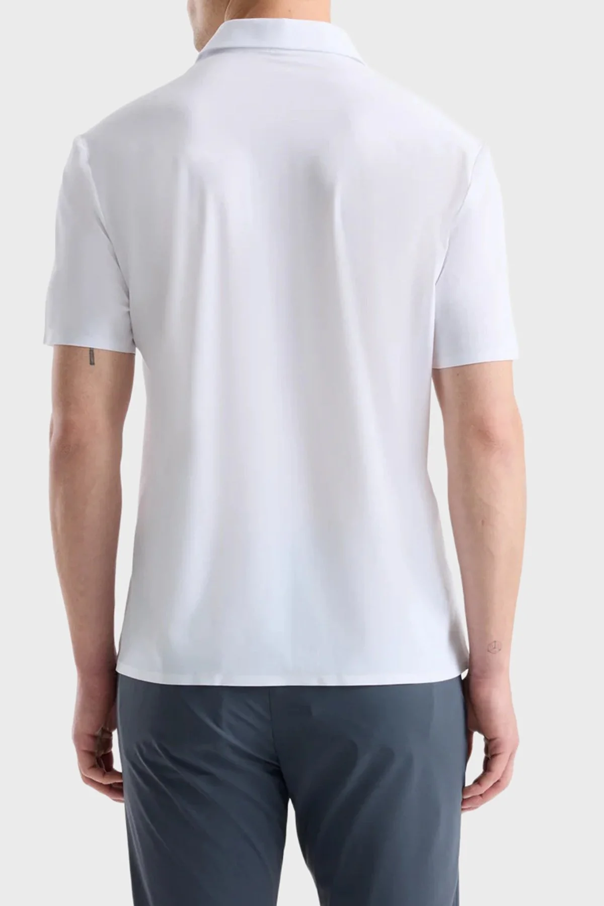 Isaora Logolu Regular Fit Kapamasız Erkek Polo ISR3201 100 Beyaz - 3