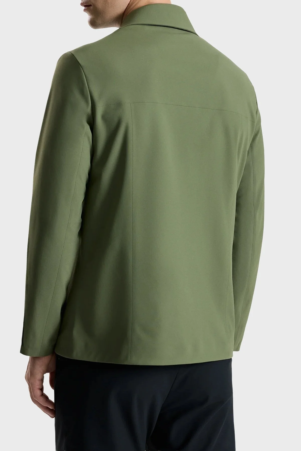 Isaora Logolu Regular Fit Klasik Yaka Su İtici Erkek Ceket ISR7028 GRE Haki - 3