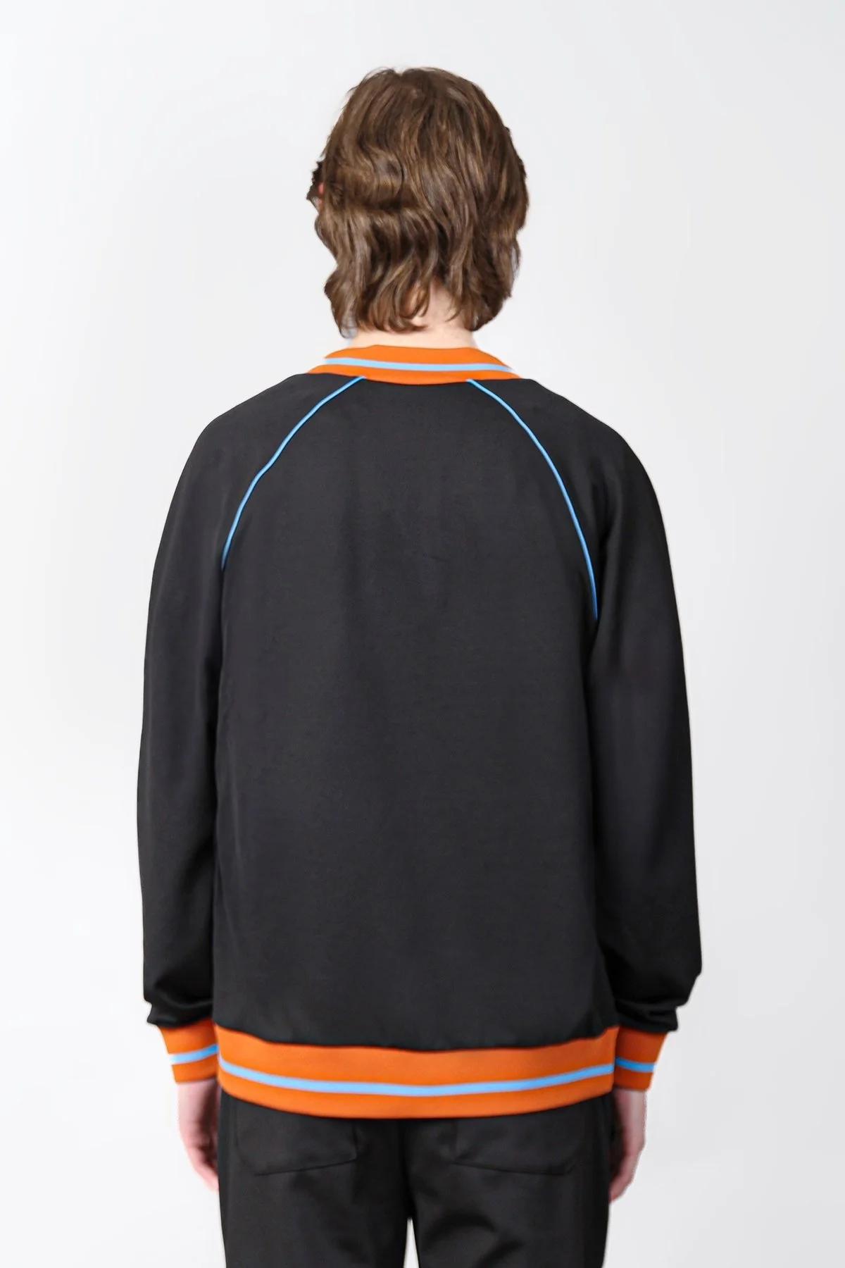 Isaora Logolu Şerit Detaylı Regular Fit Kolej Yaka Erkek Sweat ISR8111 888 SİYAH - 10