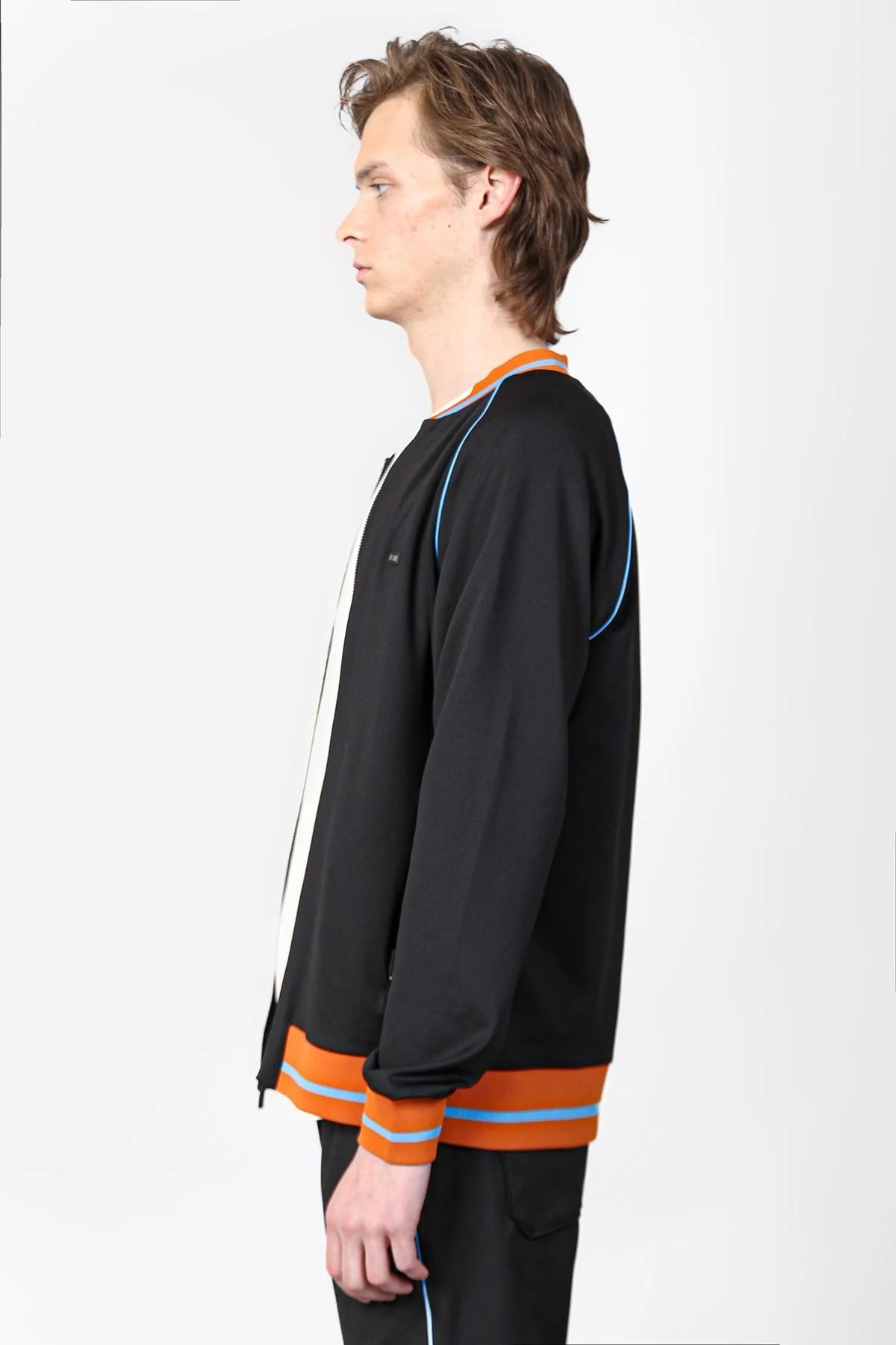 Isaora Logolu Şerit Detaylı Regular Fit Kolej Yaka Erkek Sweat ISR8111 888 SİYAH - 11