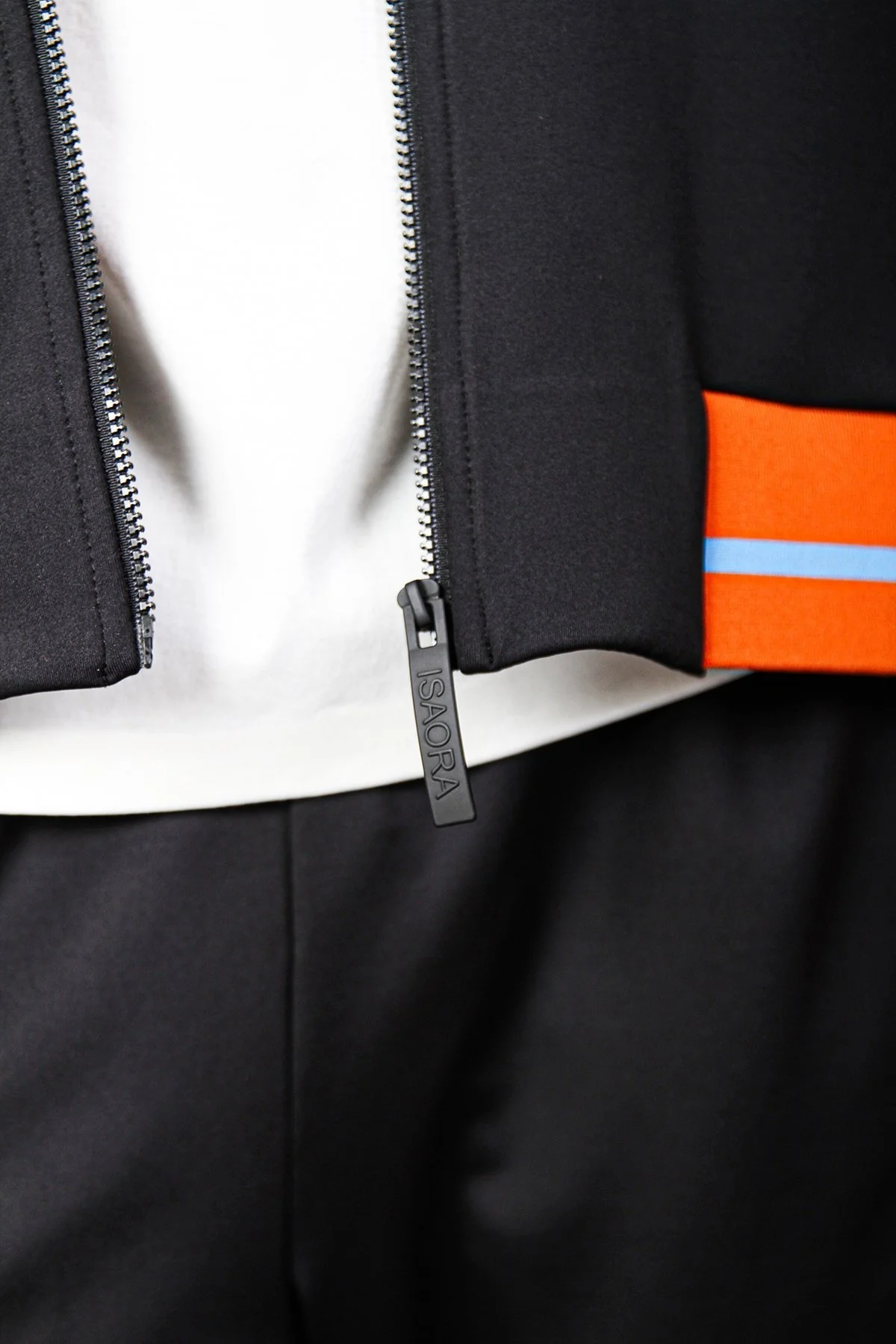 Isaora Logolu Şerit Detaylı Regular Fit Kolej Yaka Erkek Sweat ISR8111 888 SİYAH - 14