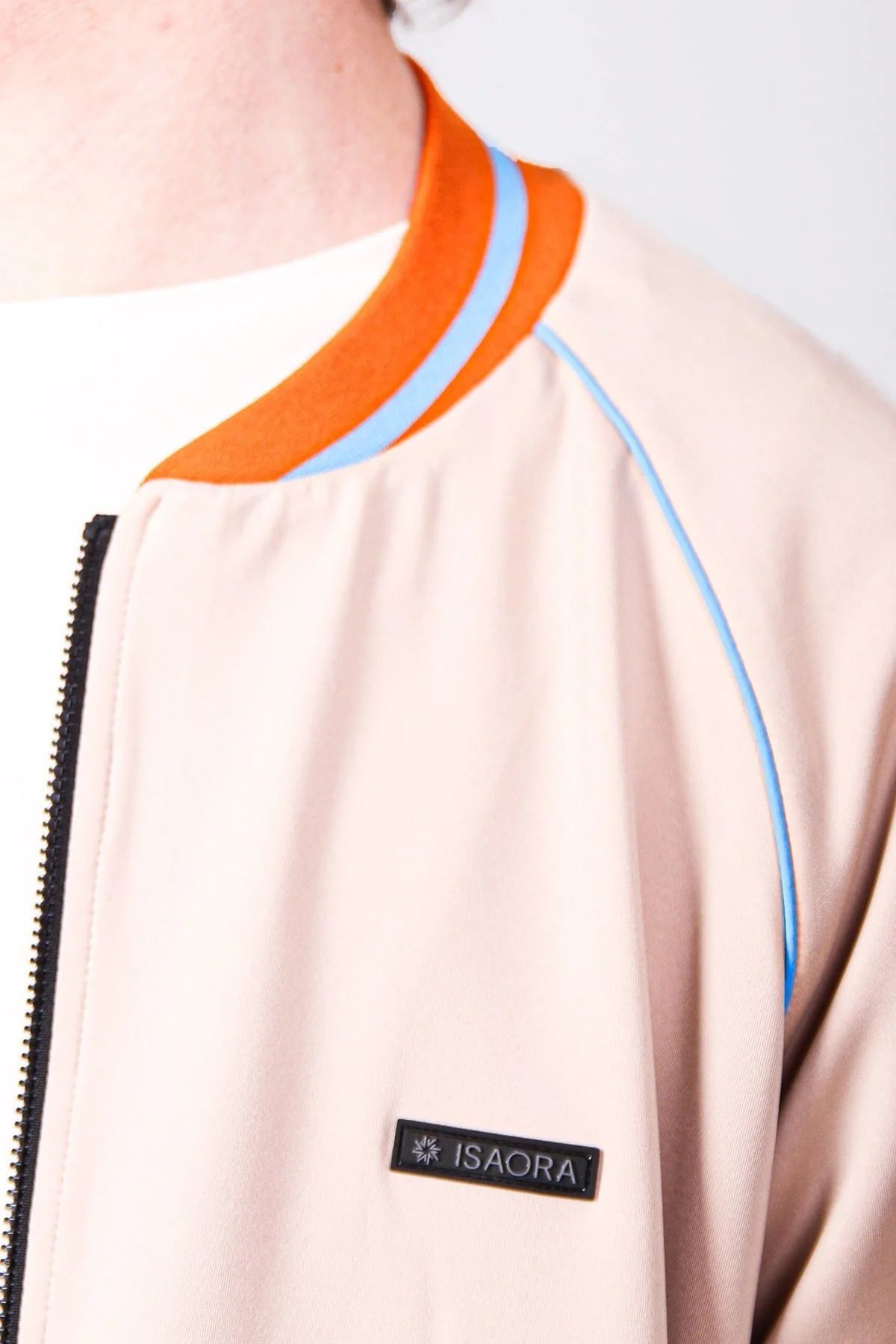 Isaora Logolu Şerit Detaylı Regular Fit Kolej Yaka Erkek Sweat ISR8111 BEG BEJ - 11