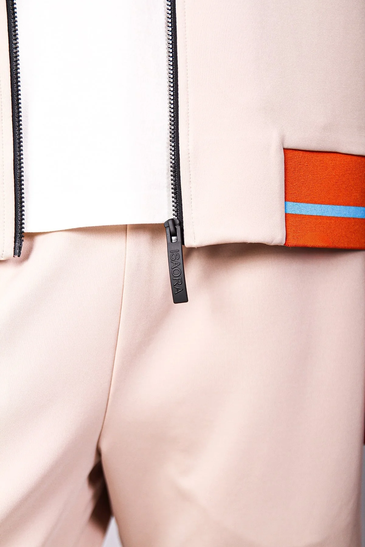 Isaora Logolu Şerit Detaylı Regular Fit Kolej Yaka Erkek Sweat ISR8111 BEG BEJ - 12