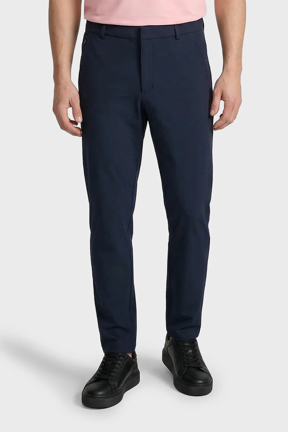Isaora Normal Bel Daralan Paça Chino Erkek Pantolon ISR5311 DRNVY KOYU LACIVERT - 1