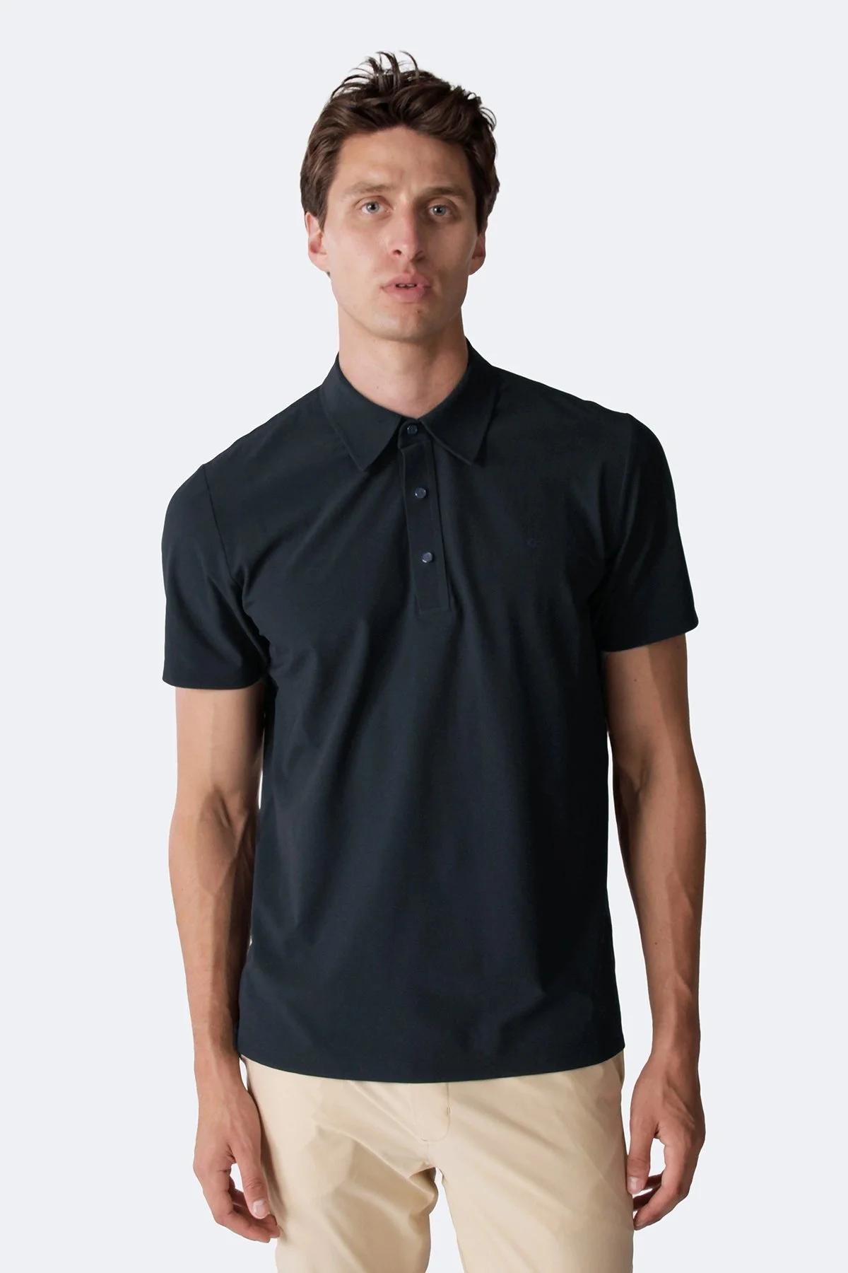 Isaora Pamuklu Regular Fit Çıtçıt Düğmeli Erkek Polo Yaka T Shirt ISR3101 NAVY LACİVERT - 1