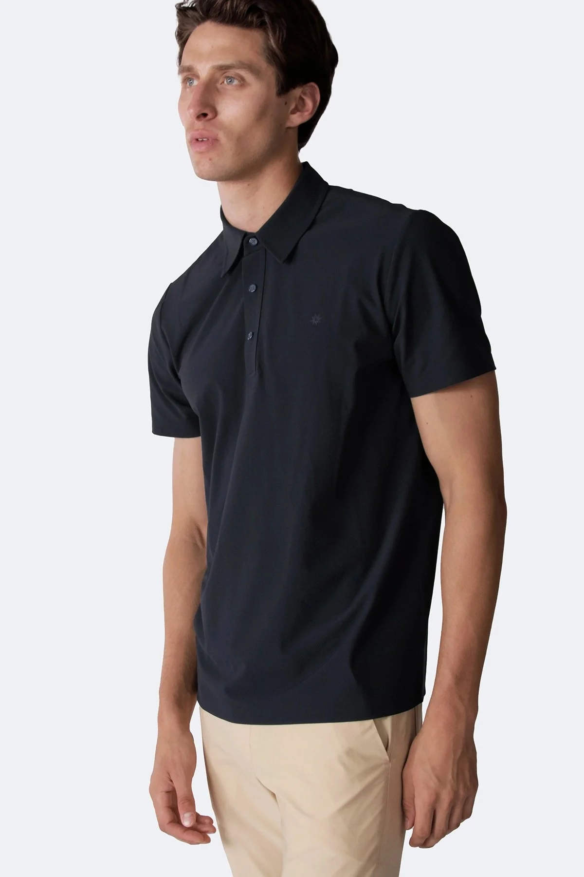 Isaora Pamuklu Regular Fit Çıtçıt Düğmeli Erkek Polo Yaka T Shirt ISR3101 NAVY LACİVERT - 2