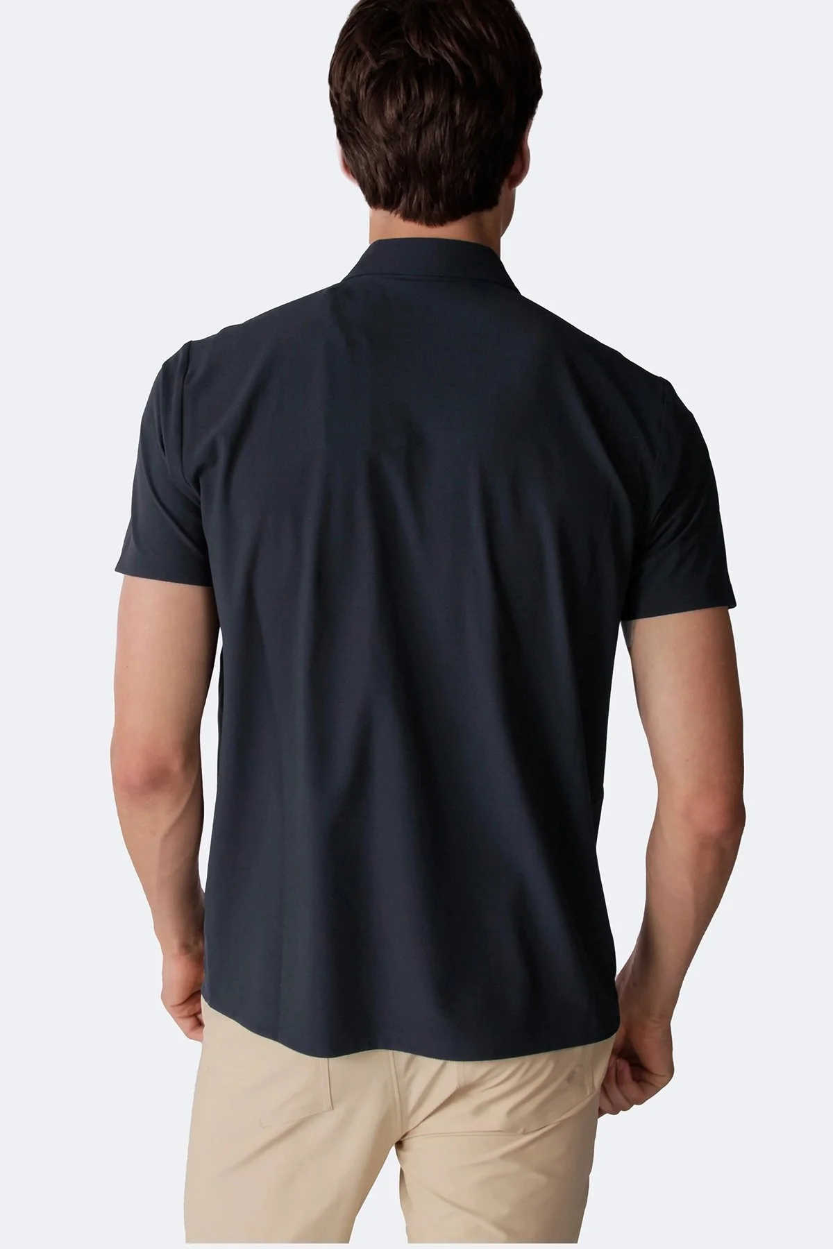 Isaora Pamuklu Regular Fit Çıtçıt Düğmeli Erkek Polo Yaka T Shirt ISR3101 NAVY LACİVERT - 3