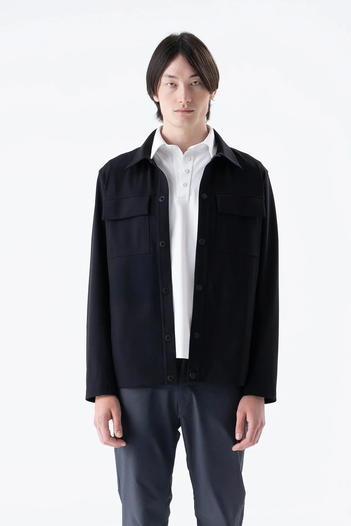 Isaora Regular Fit Klasik Yaka Düğmeli Su İtici Erkek Ceket ISR7028 NAVY LACİVERT - 1