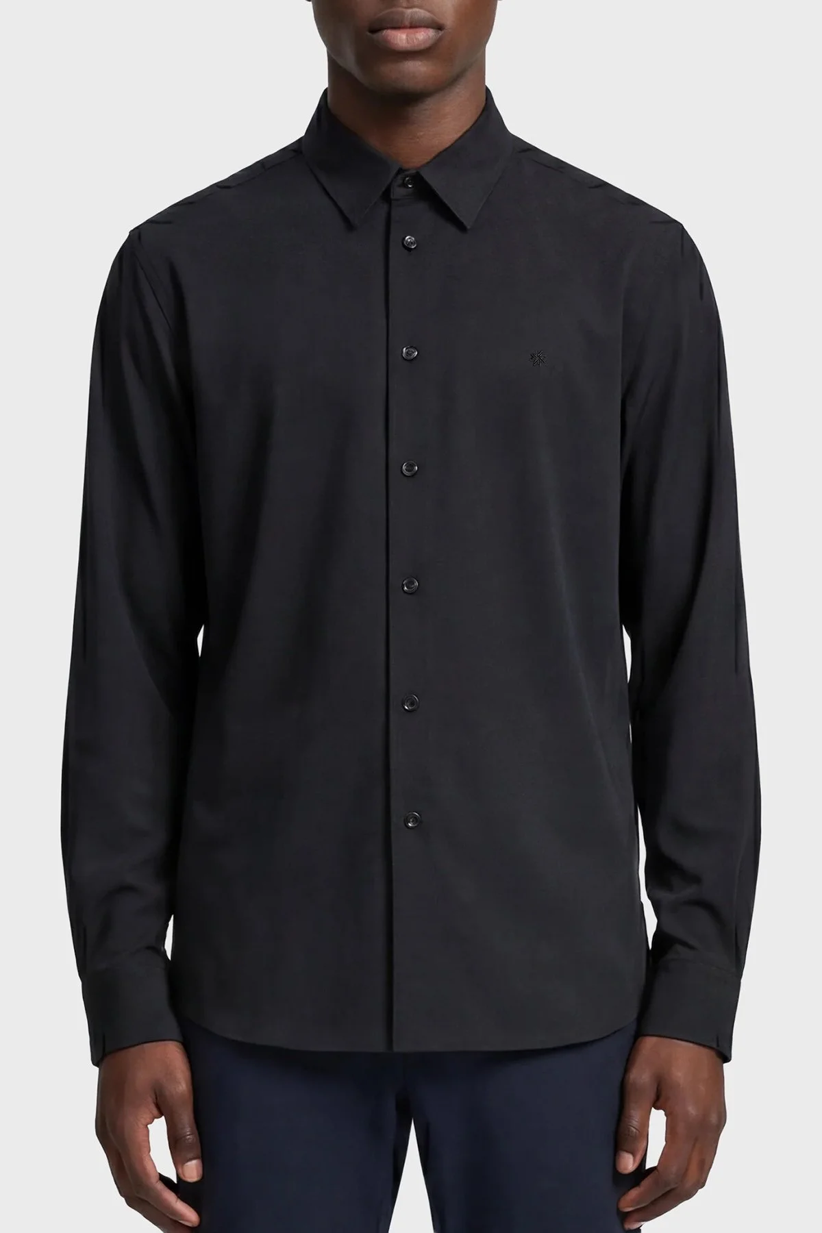 Isaora Regular Fit Klasik Yaka Uzun Kollu Erkek Gömlek ISR41340 SİYAH - 1