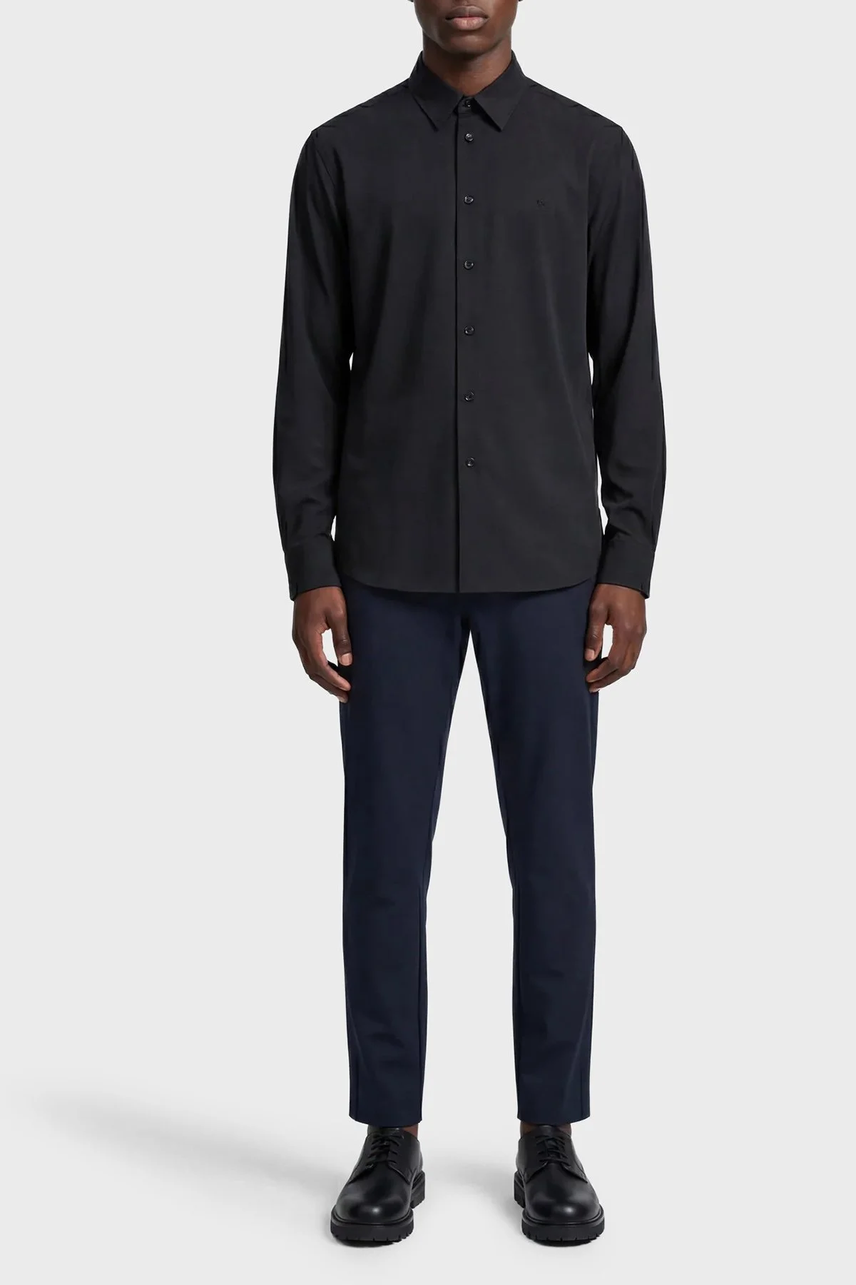 Isaora Regular Fit Klasik Yaka Uzun Kollu Erkek Gömlek ISR41340 SİYAH - 2