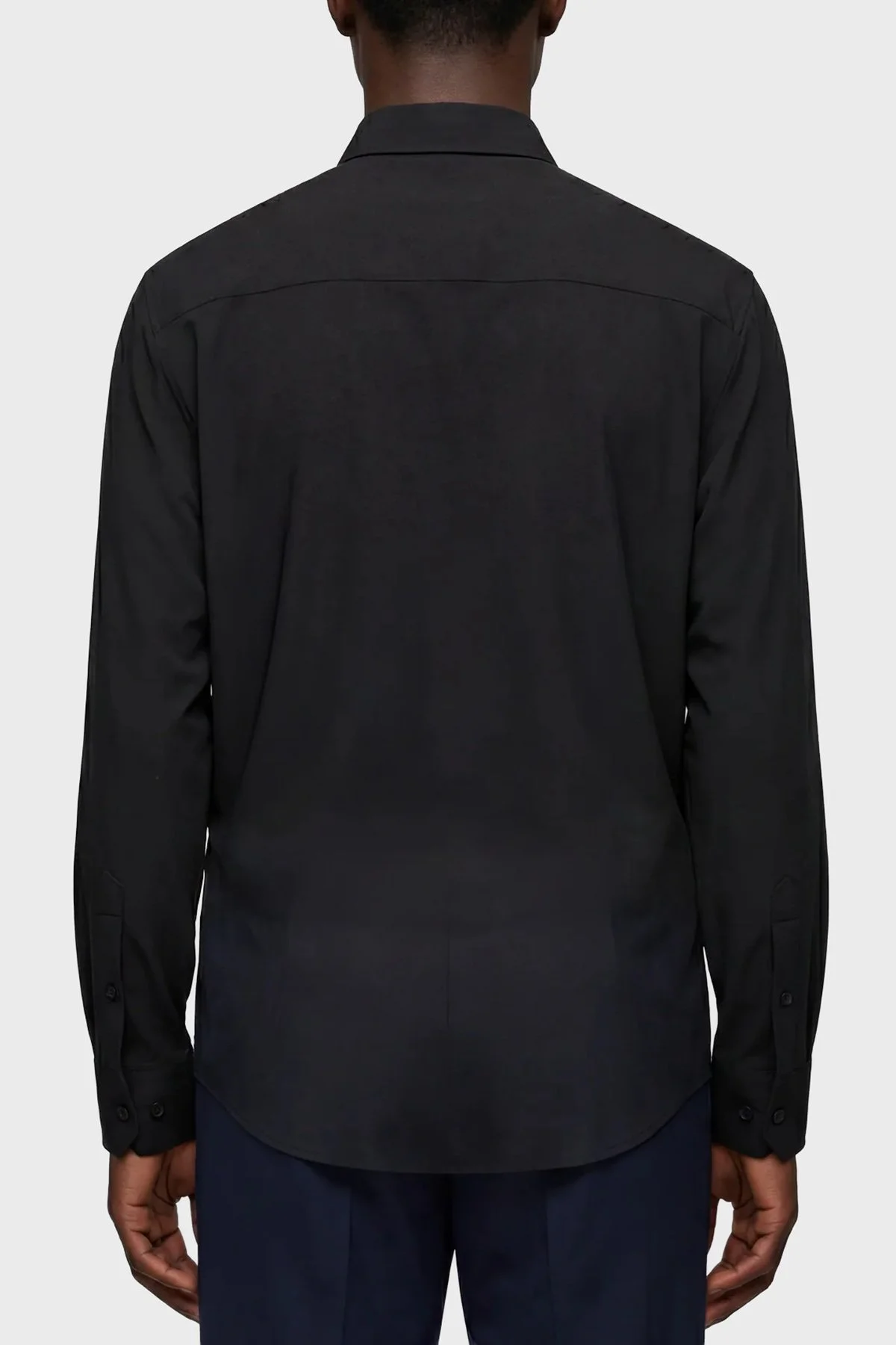 Isaora Regular Fit Klasik Yaka Uzun Kollu Erkek Gömlek ISR41340 SİYAH - 3