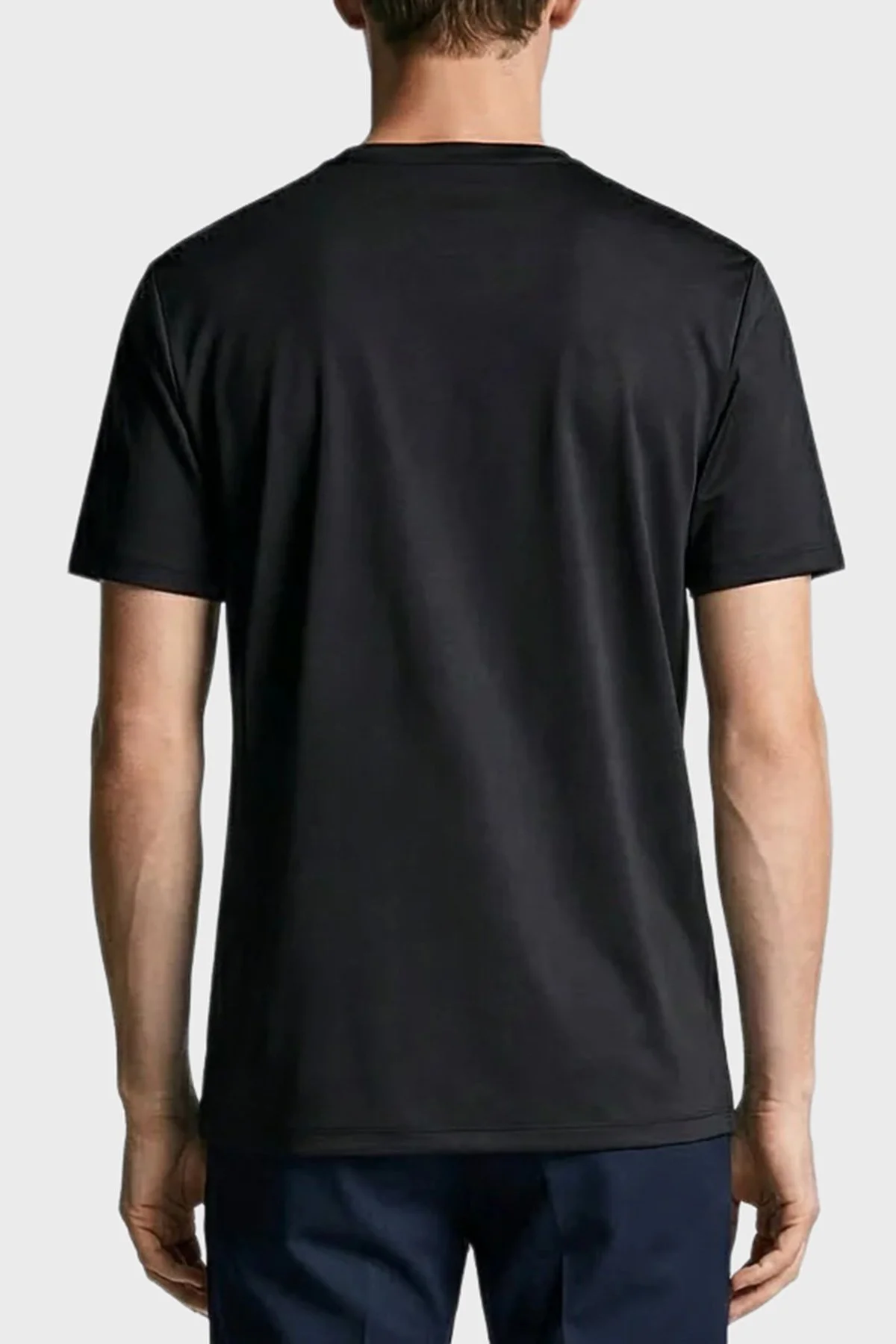 Isaora Regular Fit Logolu Bisiklet Yaka Erkek T Shirt ISR90210 SİYAH - 3