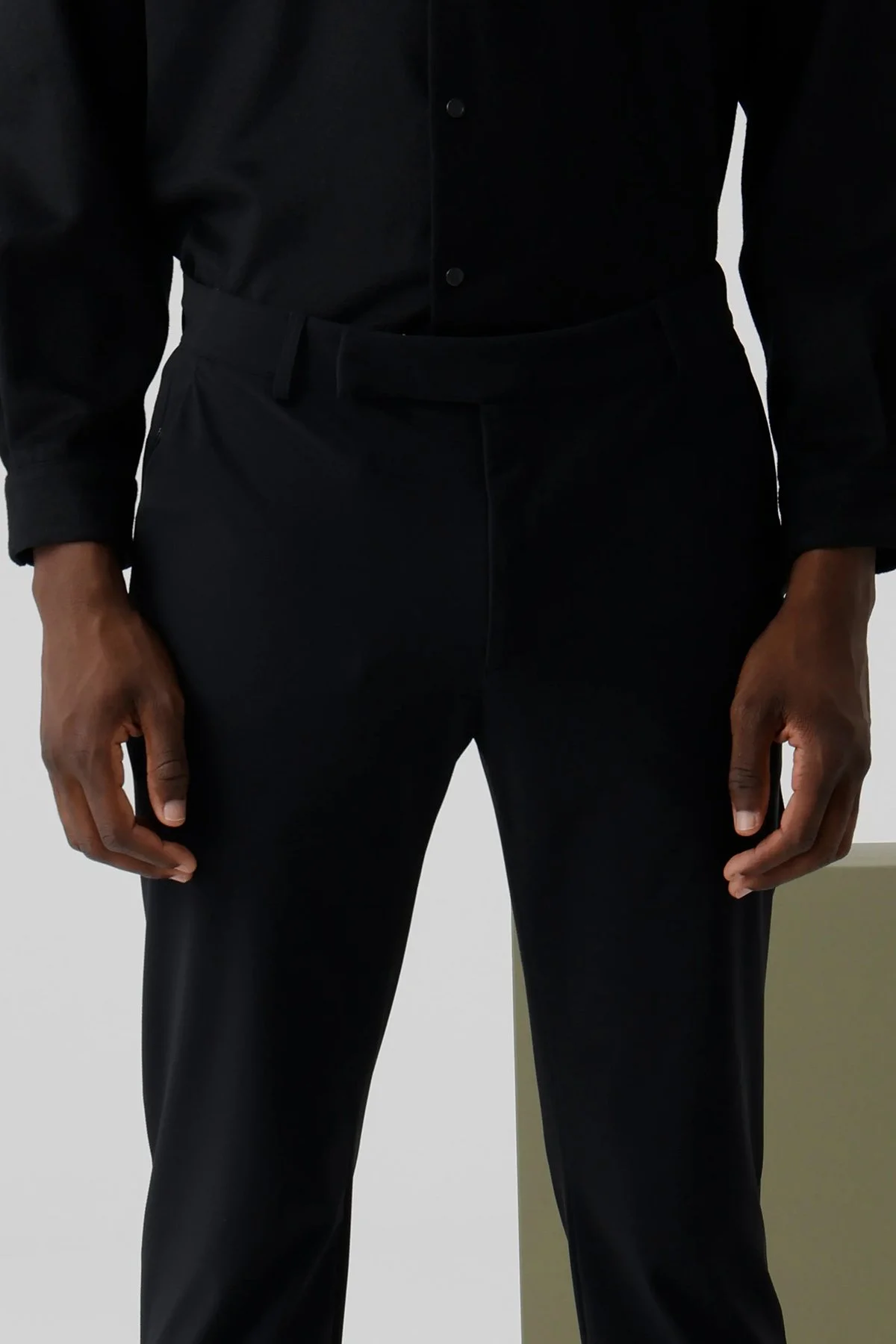 Isaora Regular Fit Normal Bel Düz Paça Chino Erkek Pantolon ISR5123 BLA SİYAH - 4