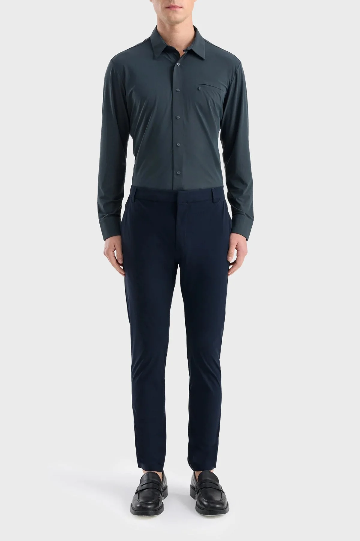 Isaora Regular Fit Normal Bel Düz Paça Erkek Pantolon ISR5109 DRNVY Koyu lacivert - 1