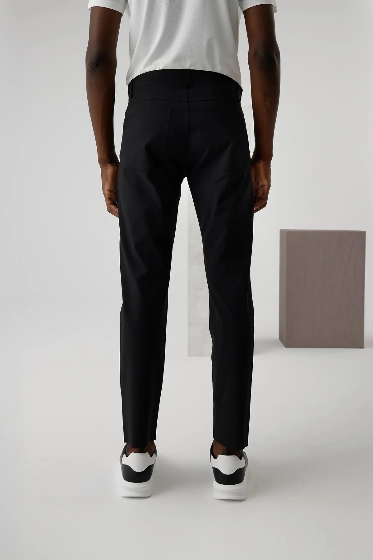 Isaora Regular Fit Normal Bel Düz Paça Erkek Pantolon ISR59040 SİYAH - 3