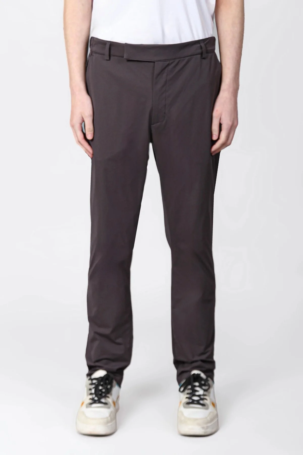Isaora Relaxed Fit Normal Bel Düz Paça Chino Erkek Pantolon ISR5112 DRG KOYU GRİ - 1