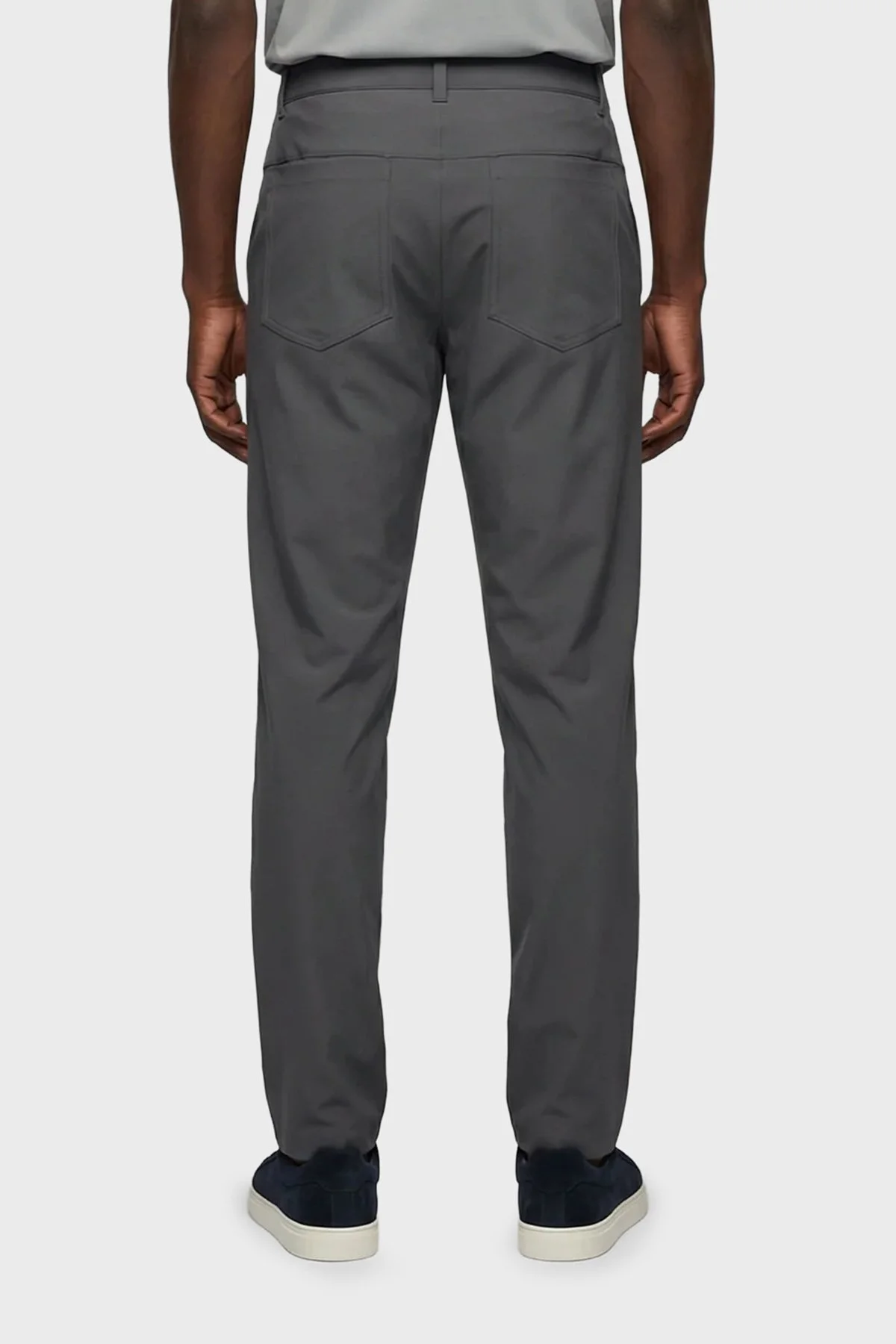 Isaora Relaxed Fit Normal Bel Düz Paça Chino Erkek Pantolon ISR5112 DRG KOYU GRİ - 3