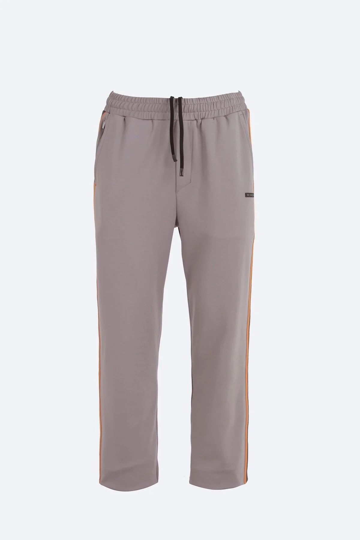 Isaora Şerit Detaylı Streç Relaxed Fit Normal Bel Düz Paça Jogger Erkek Pantolon M24S5404 NRD GRİ - 7