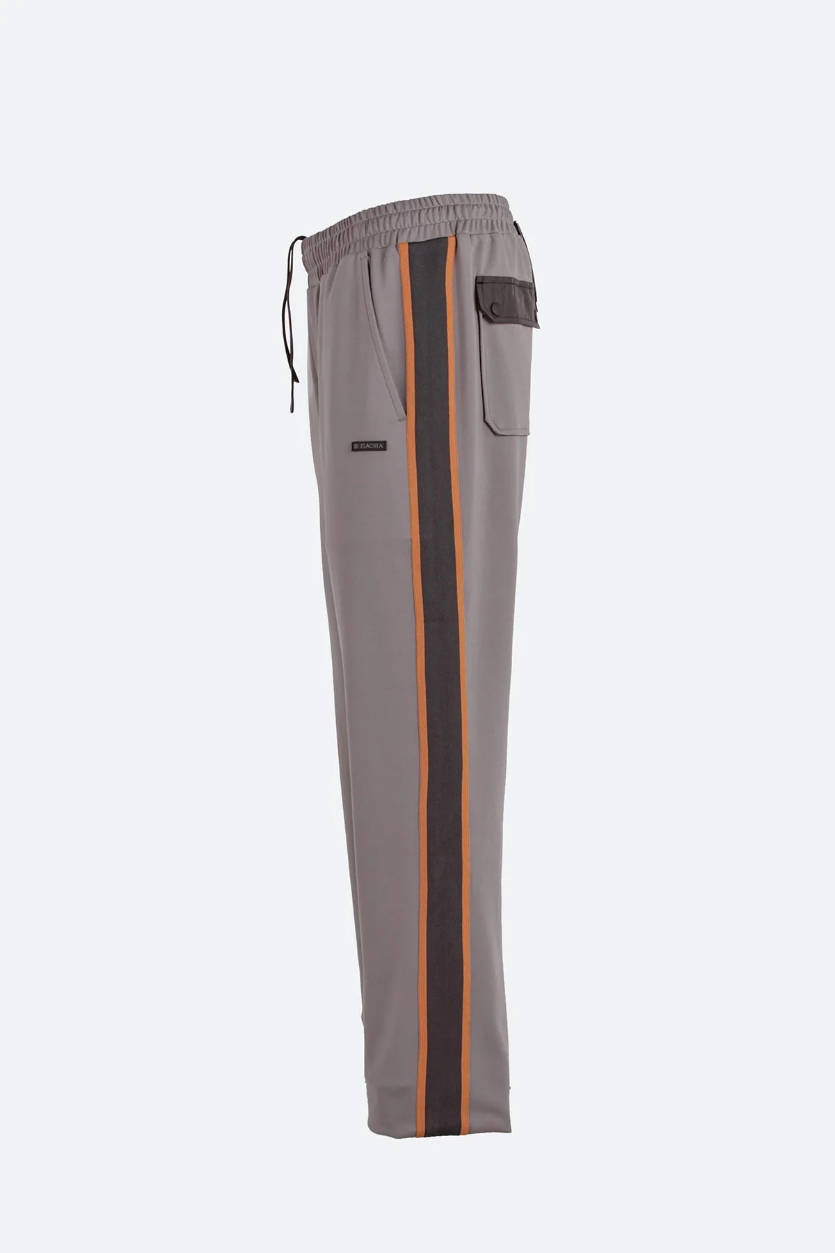 Isaora Şerit Detaylı Streç Relaxed Fit Normal Bel Düz Paça Jogger Erkek Pantolon M24S5404 NRD GRİ - 8