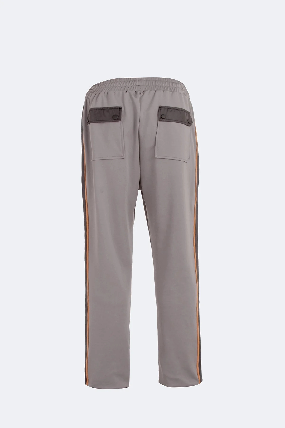 Isaora Şerit Detaylı Streç Relaxed Fit Normal Bel Düz Paça Jogger Erkek Pantolon M24S5404 NRD GRİ - 9