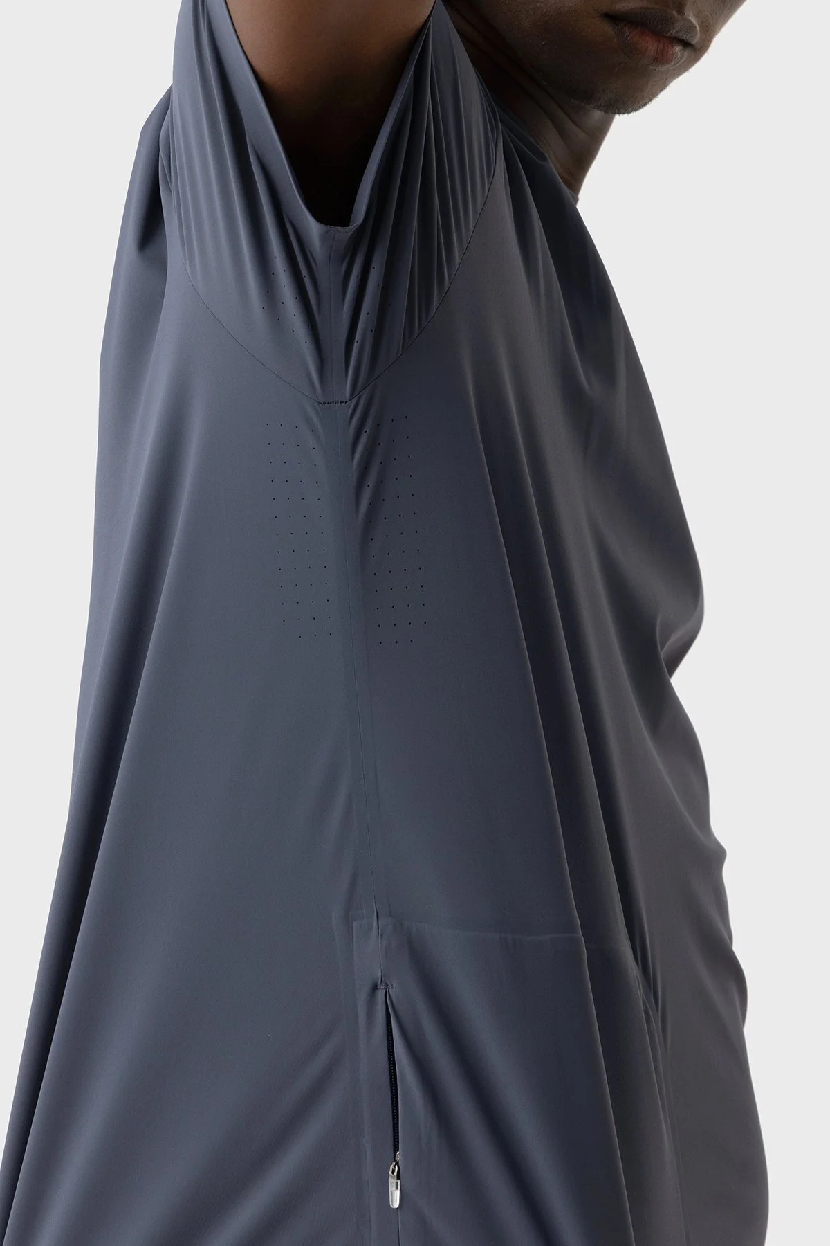Isaora Slim Fit Logolu Bisiklet Yaka Erkek T Shirt ISR9015 DRG KOYU GRİ - 5