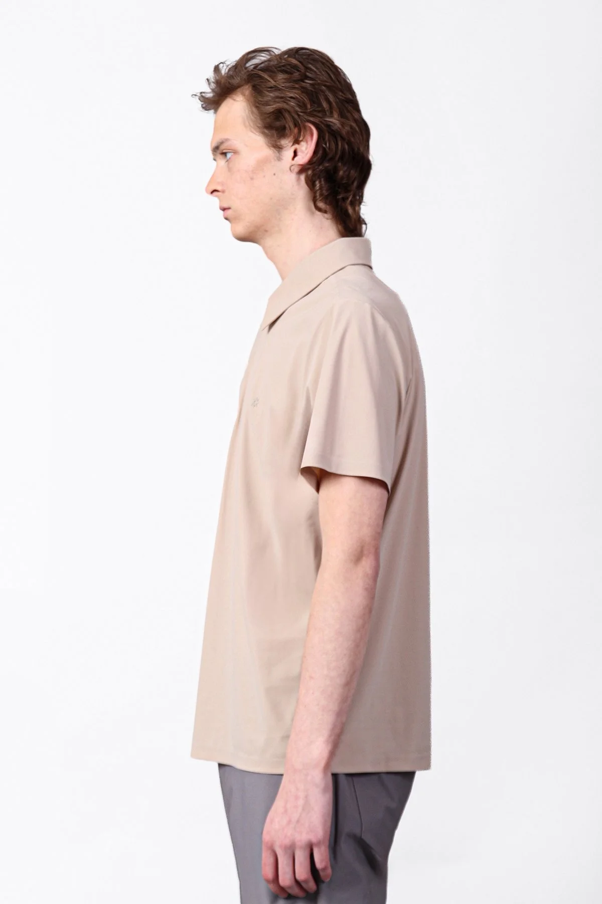 Isaora Streç Regular Fit Düğmeli Erkek Polo Yaka T Shirt ISR3114 BEG BEJ - 2