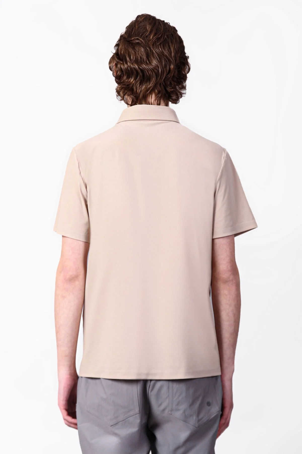 Isaora Streç Regular Fit Düğmeli Erkek Polo Yaka T Shirt ISR3114 BEG BEJ - 3