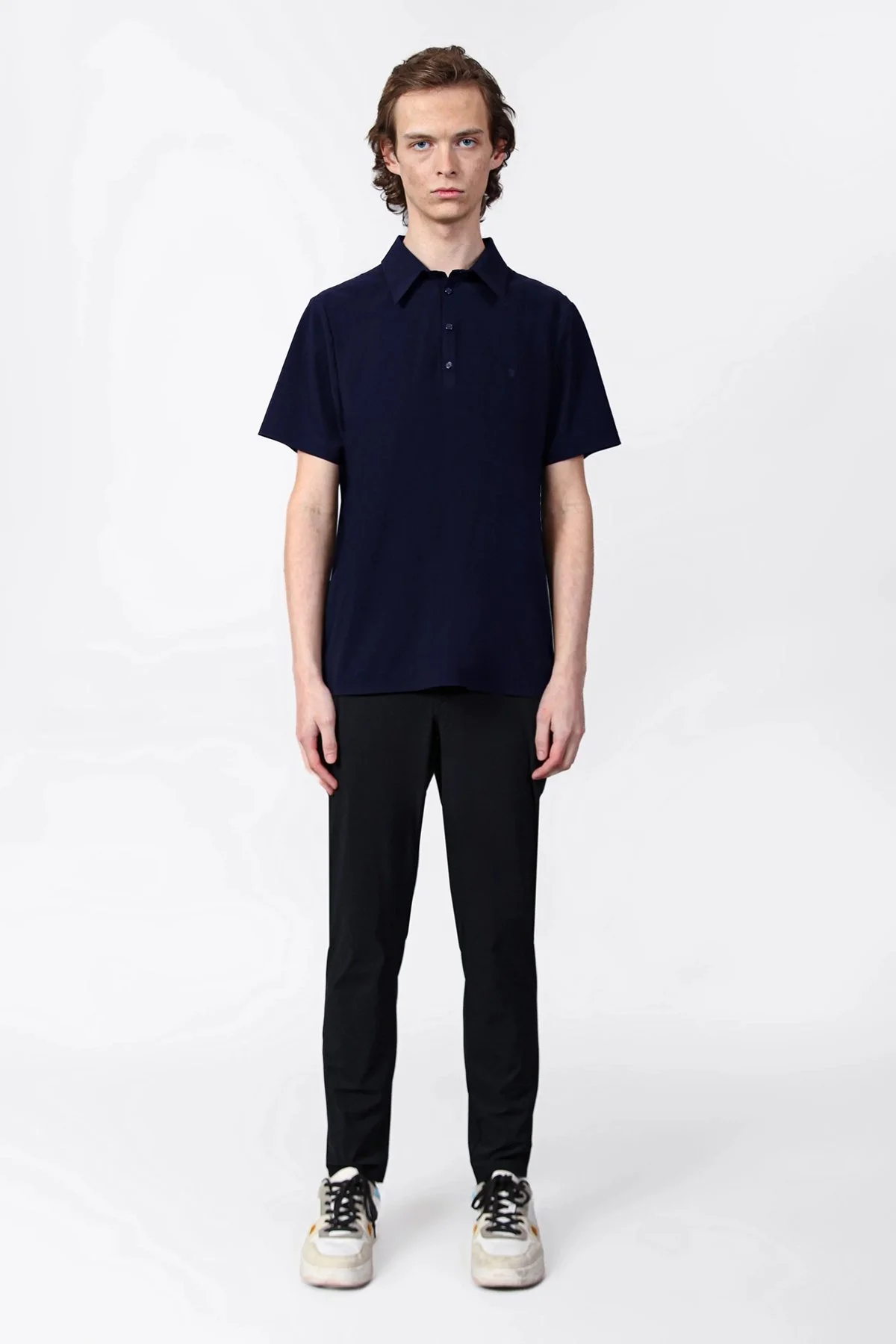 Isaora Streç Regular Fit Düğmeli Erkek Polo Yaka T Shirt ISR3114 NAVY LACİVERT - 2