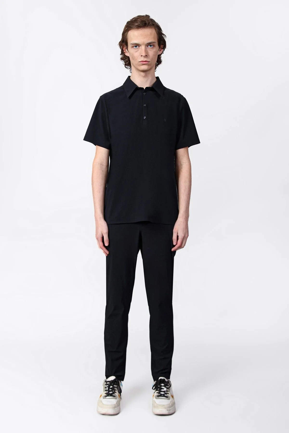 Isaora Streç Regular Fit Düğmeli Erkek Polo Yaka T Shirt ISR31140 SİYAH - 2