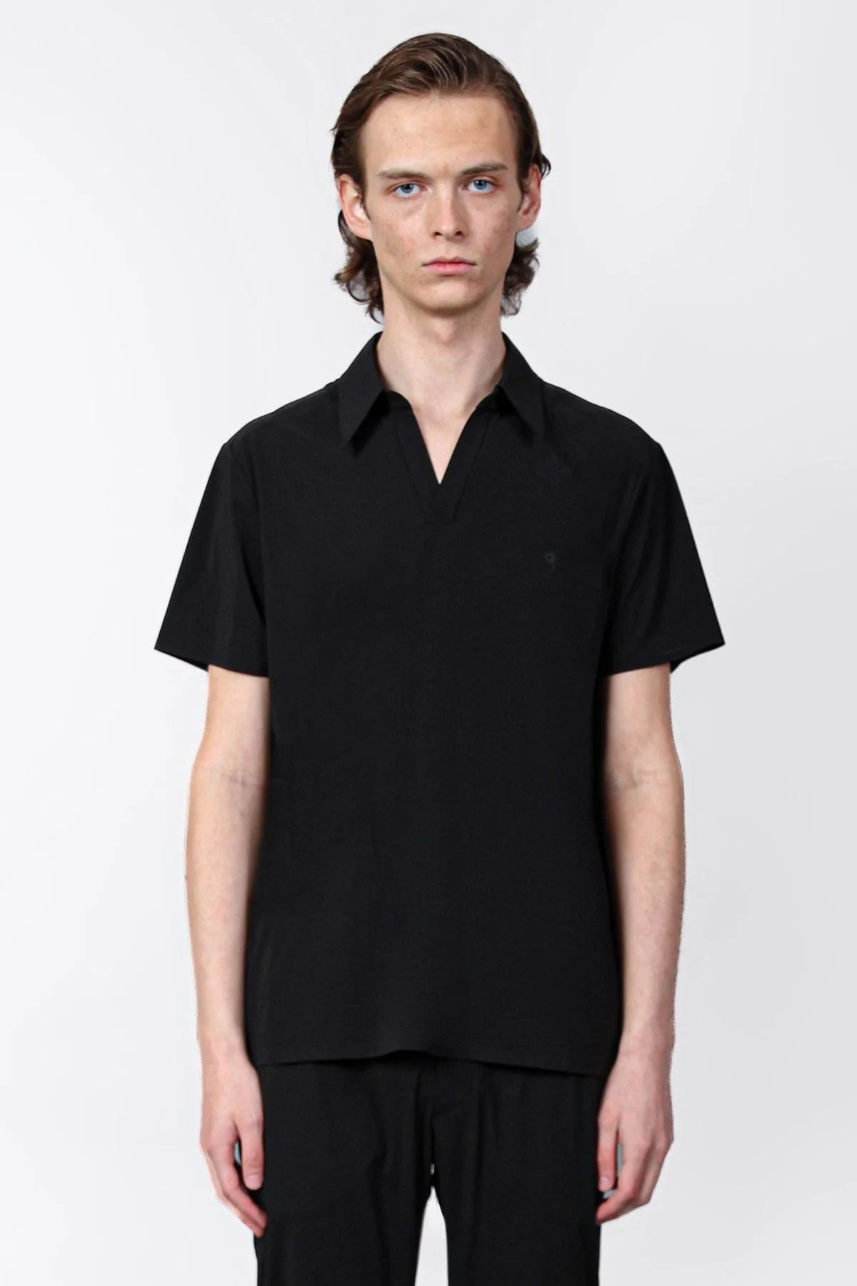 Isaora Streç Regular Fit Kapamasız Erkek Polo Yaka T Shirt ISR32010 SİYAH - 1