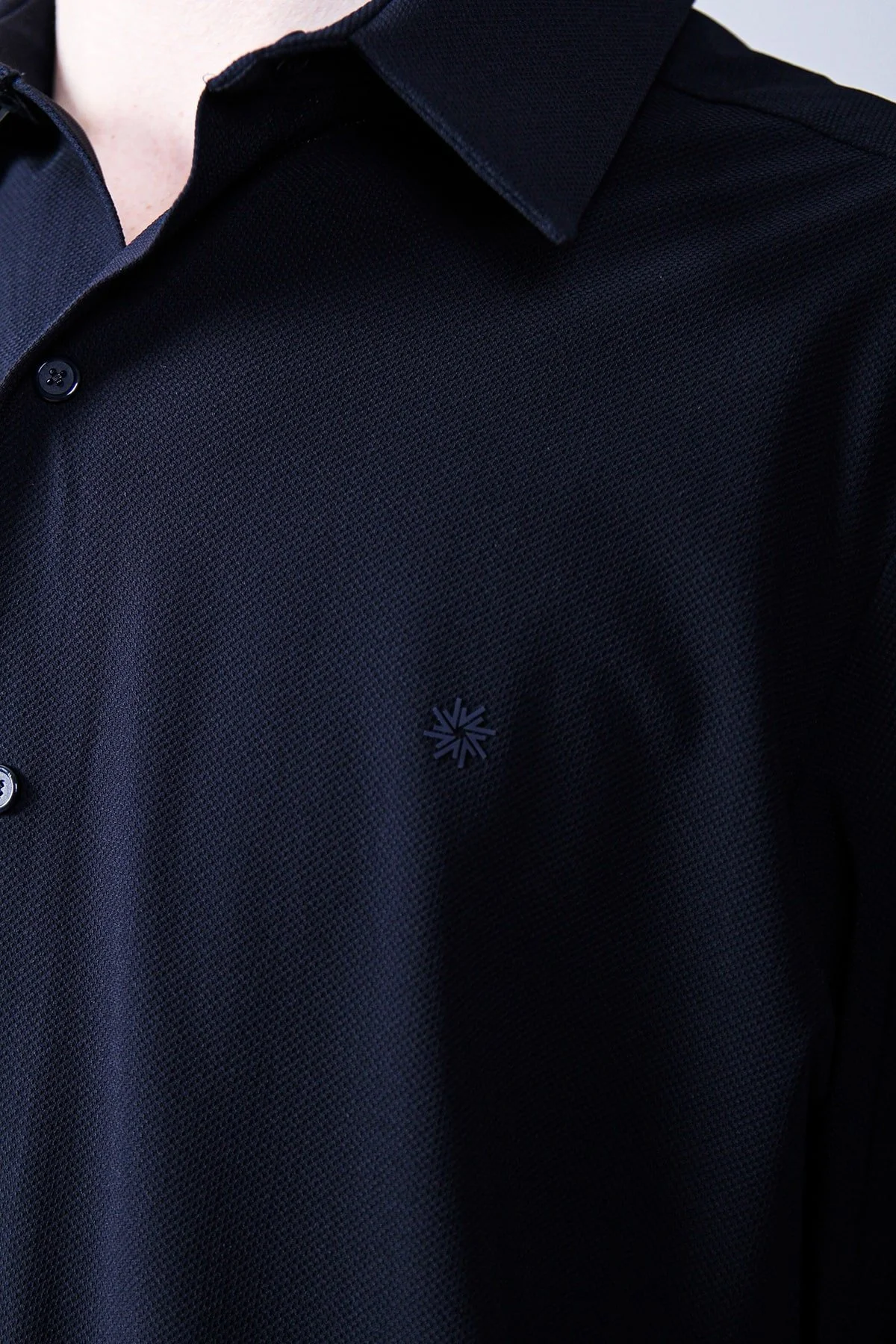 Isaora Streç Regular Fit Nefes Alabilen Geniş Yaka Erkek Gömlek ISR4101 NAVY LACİVERT - 12