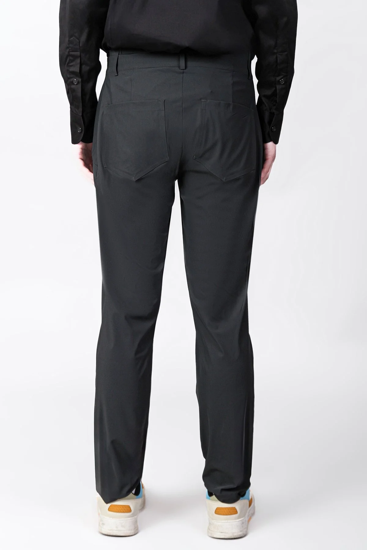 Isaora Streç Regular Fit Normal Bel Düz Paça Erkek Pantolon ISR5109 DRG KOYU GRİ - 9