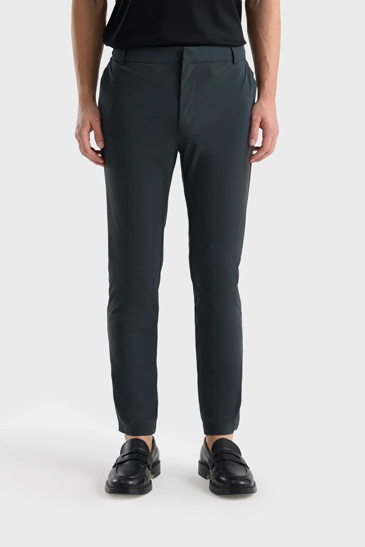 Isaora Streç Regular Fit Normal Bel Düz Paça Erkek Pantolon ISR5109 DRG Koyu gri - 1