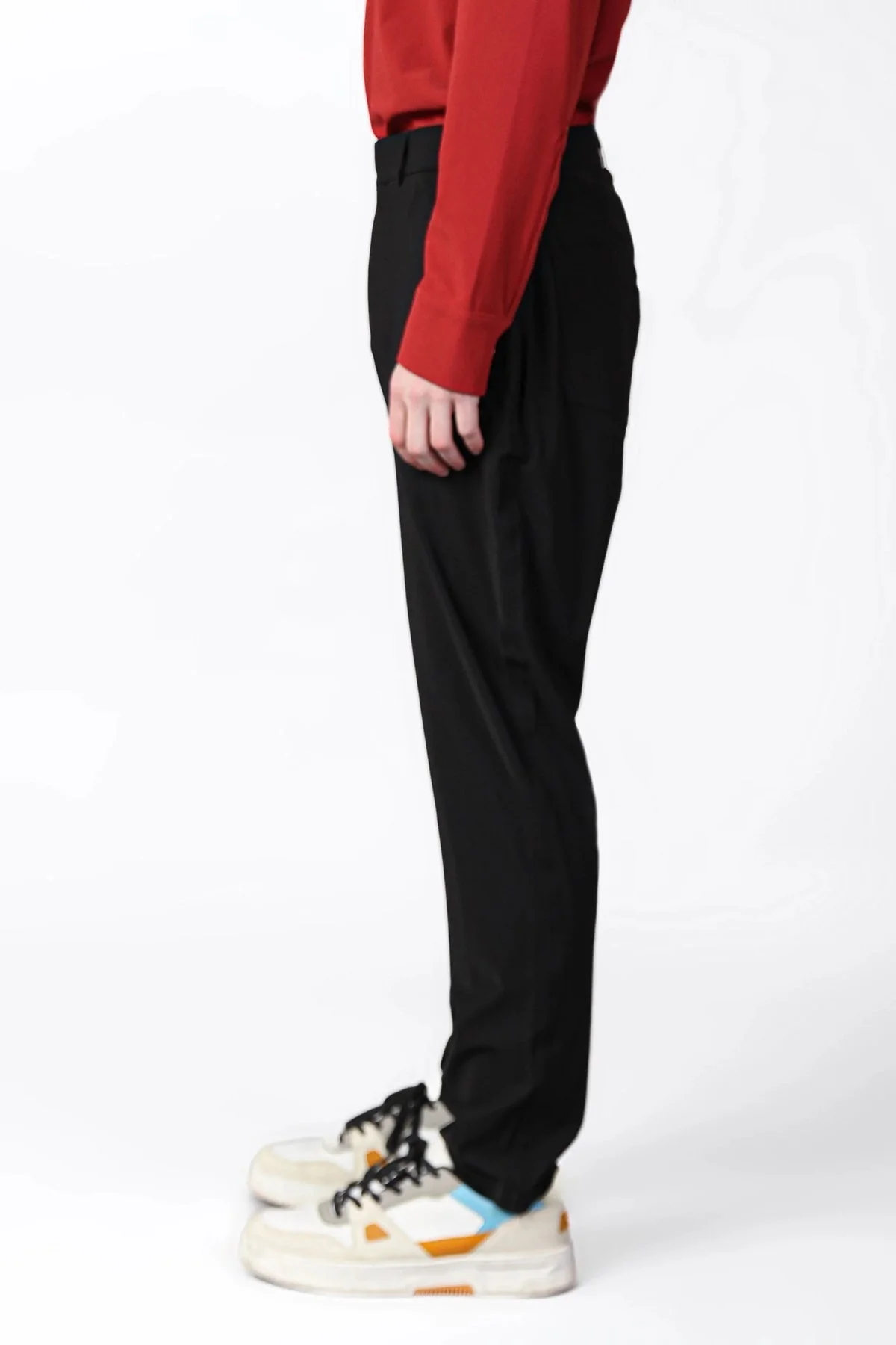 Isaora Streç Regular Fit Normal Bel Düz Paça Erkek Pantolon ISR51090 SİYAH - 4