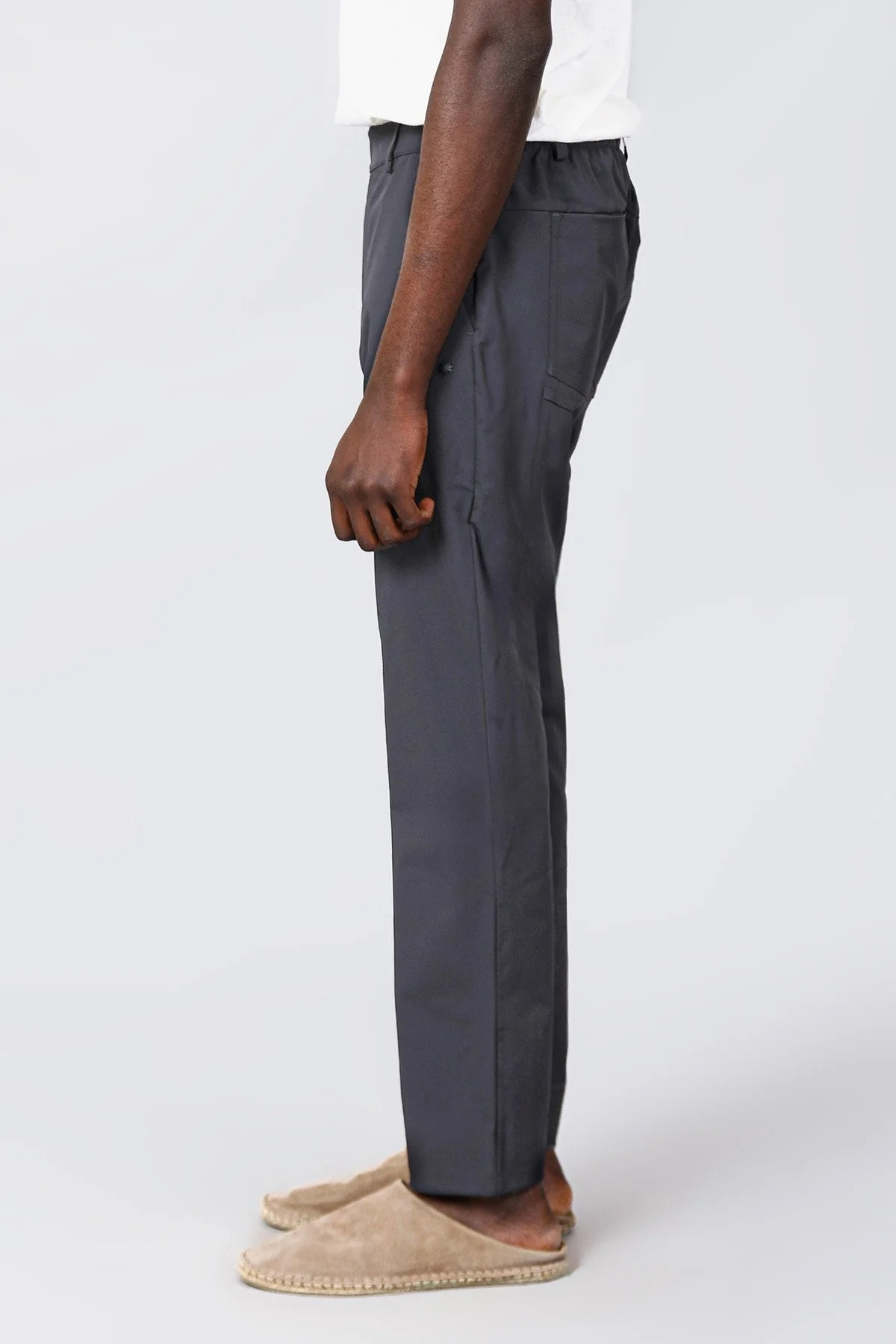 Isaora Streç Su İtici Regular Fit Normal Bel Düz Paça Chino Erkek Pantolon ISR5126 DRG KOYU GRİ - 7