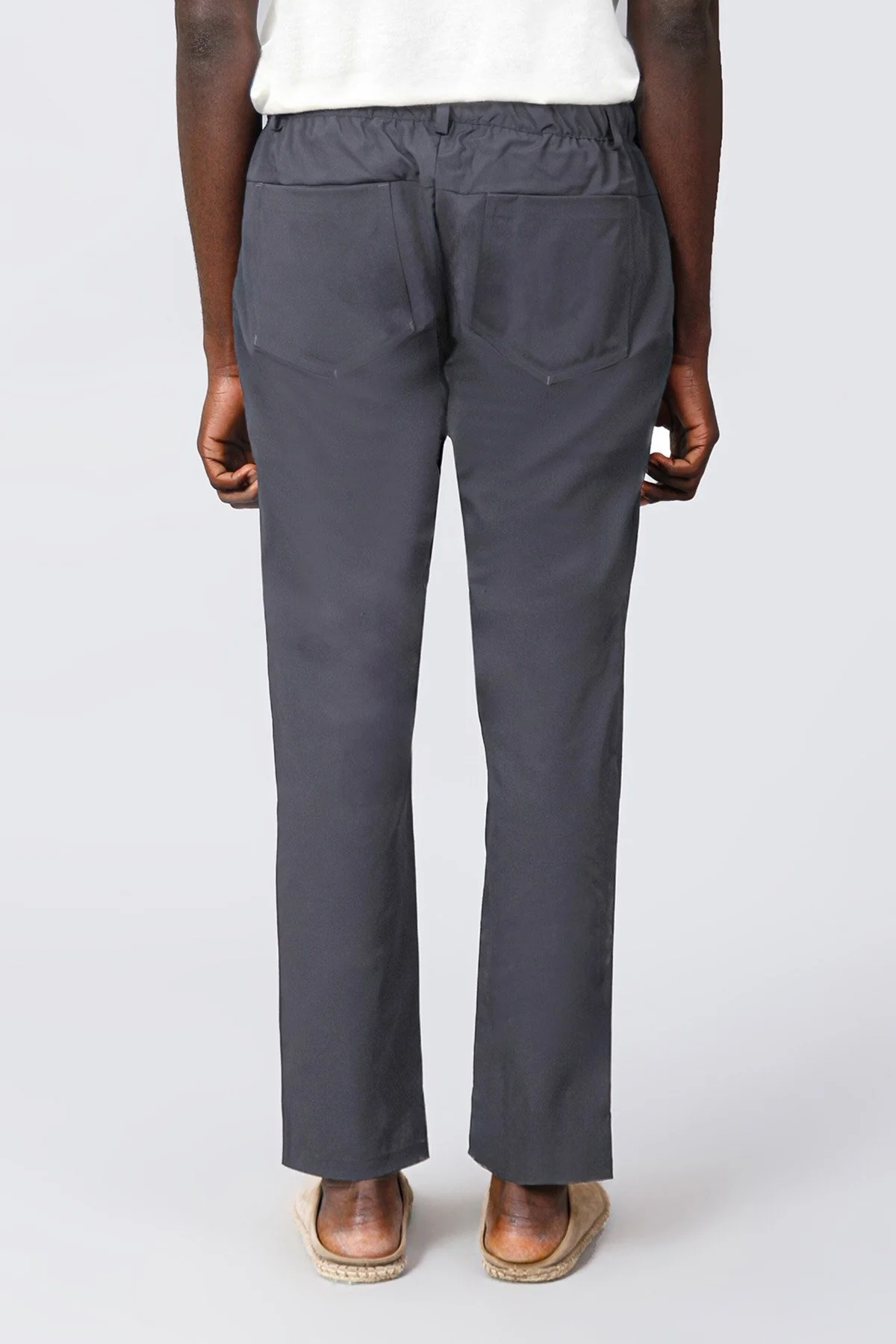 Isaora Streç Su İtici Regular Fit Normal Bel Düz Paça Chino Erkek Pantolon ISR5126 DRG KOYU GRİ - 8