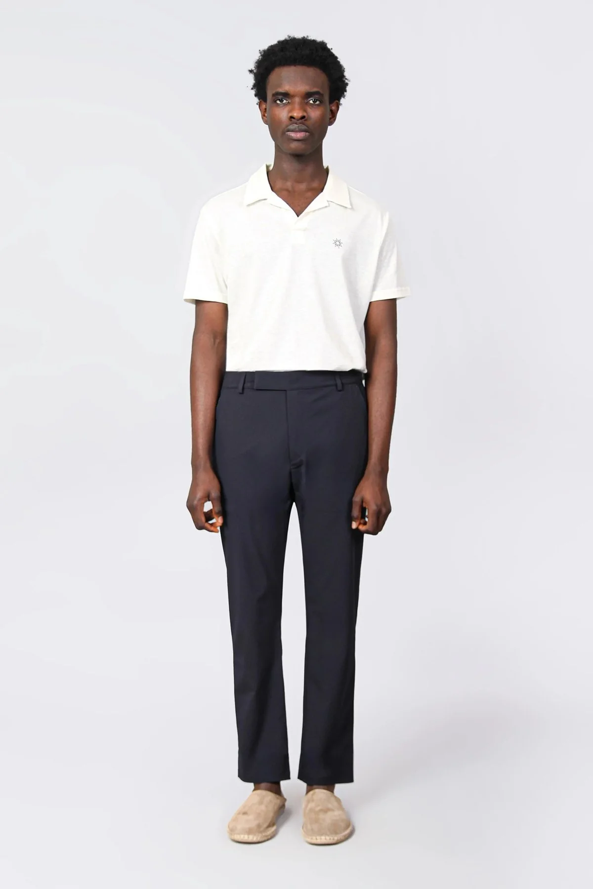 Isaora Streç Su İtici Regular Fit Normal Bel Düz Paça Chino Erkek Pantolon ISR5126 NAVY LACİVERT - 1