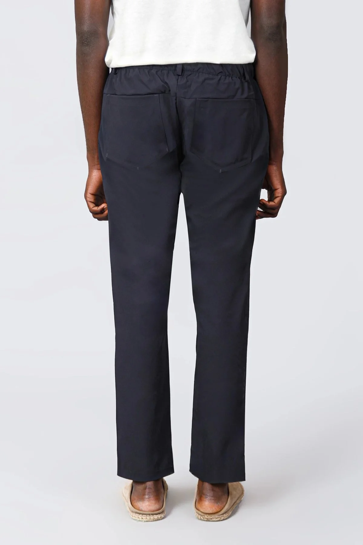 Isaora Streç Su İtici Regular Fit Normal Bel Düz Paça Chino Erkek Pantolon ISR5126 NAVY LACİVERT - 4