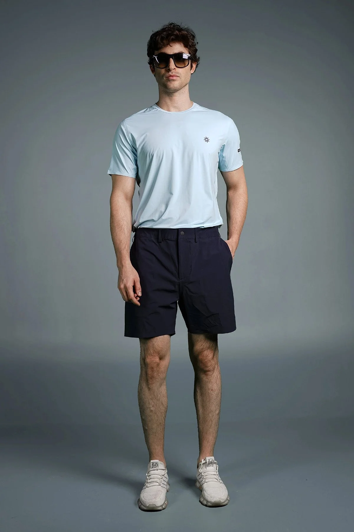 Isaora Su İtici Relaxed Fit Normal Bel Chino Erkek Short M22B4105 410 LACİVERT - 4